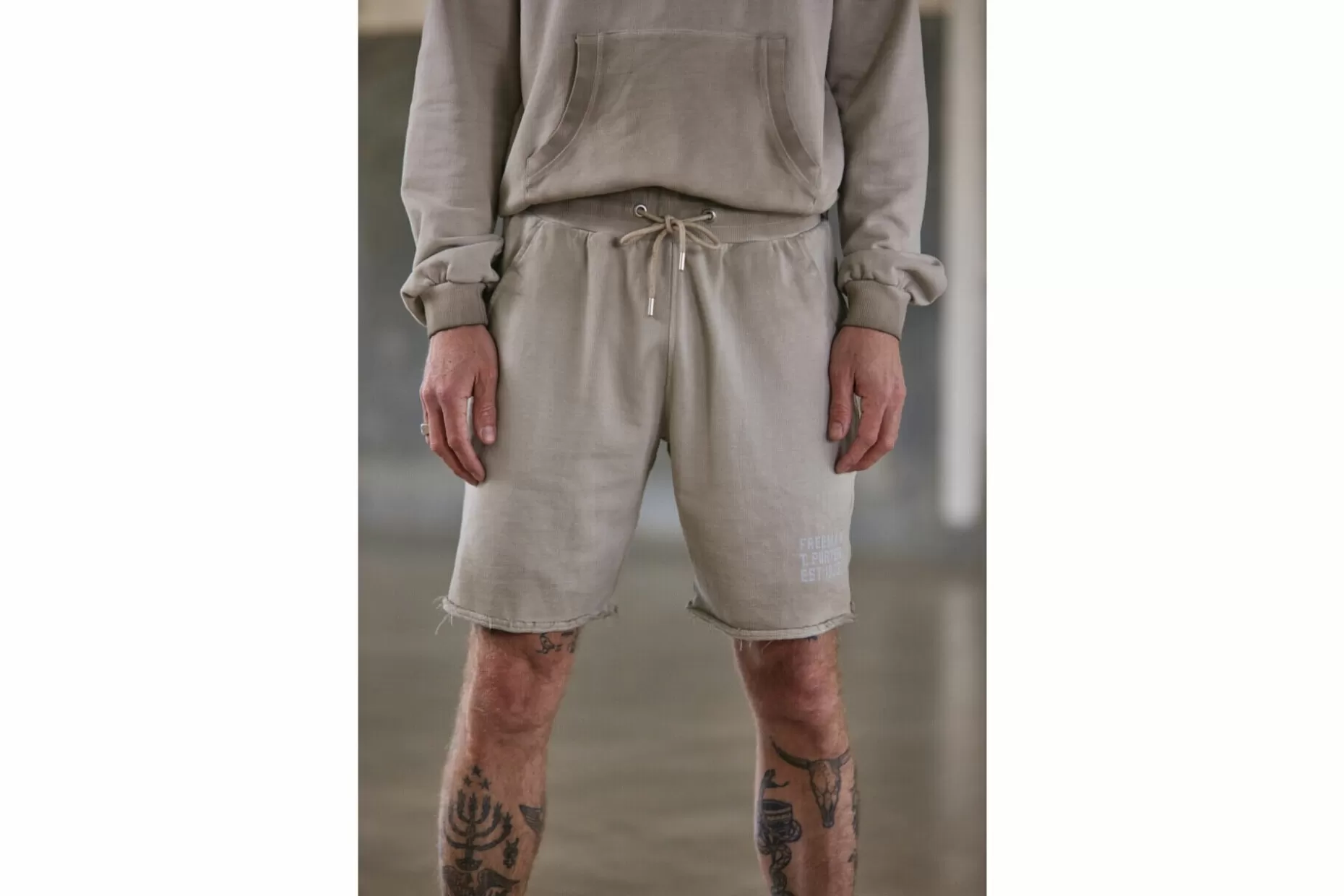 Freeman T Porter Aaron Chillout Jogg Style Shorts Man, Overcast New