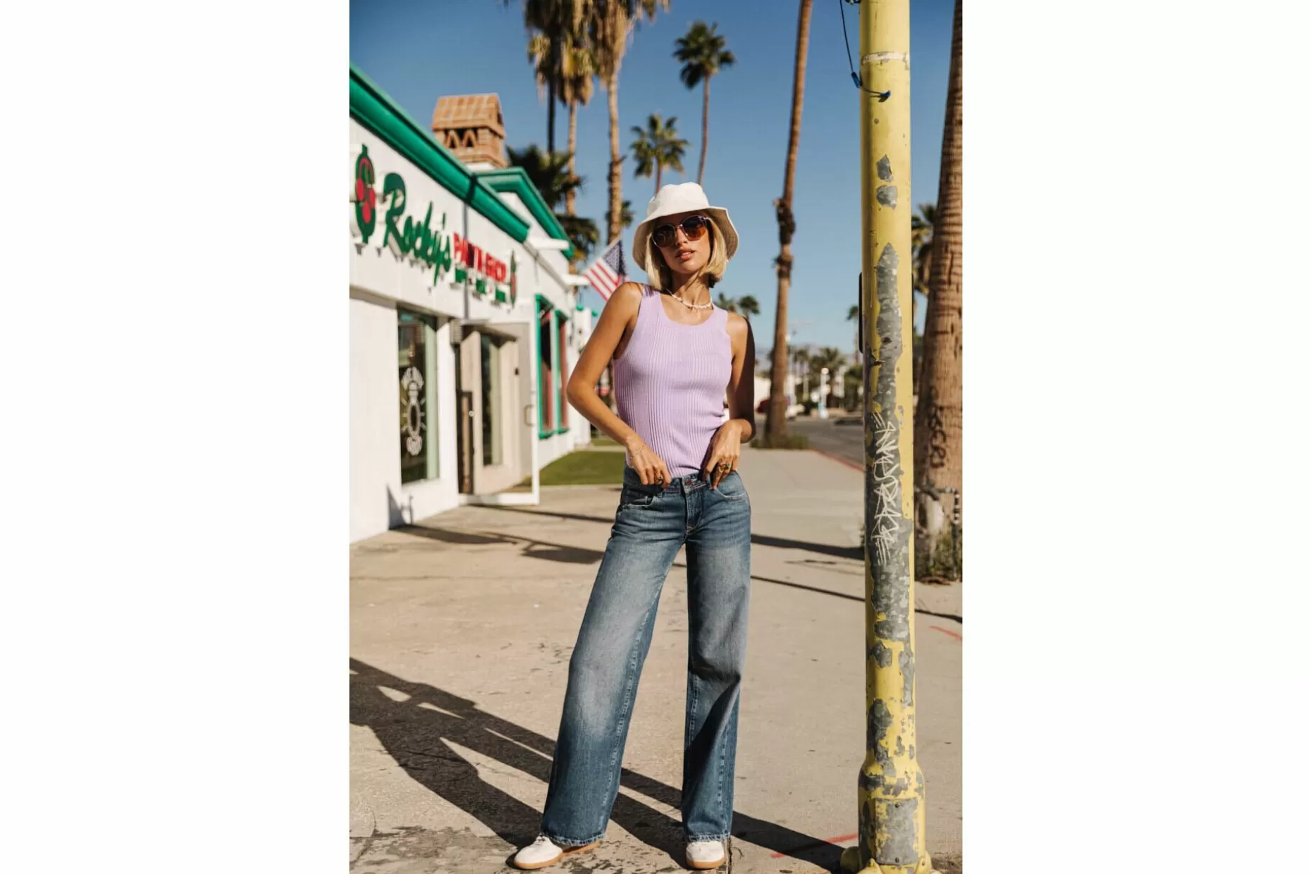 Freeman T Porter Agatha Wide Leg Jeans Woman, Paolino Outlet