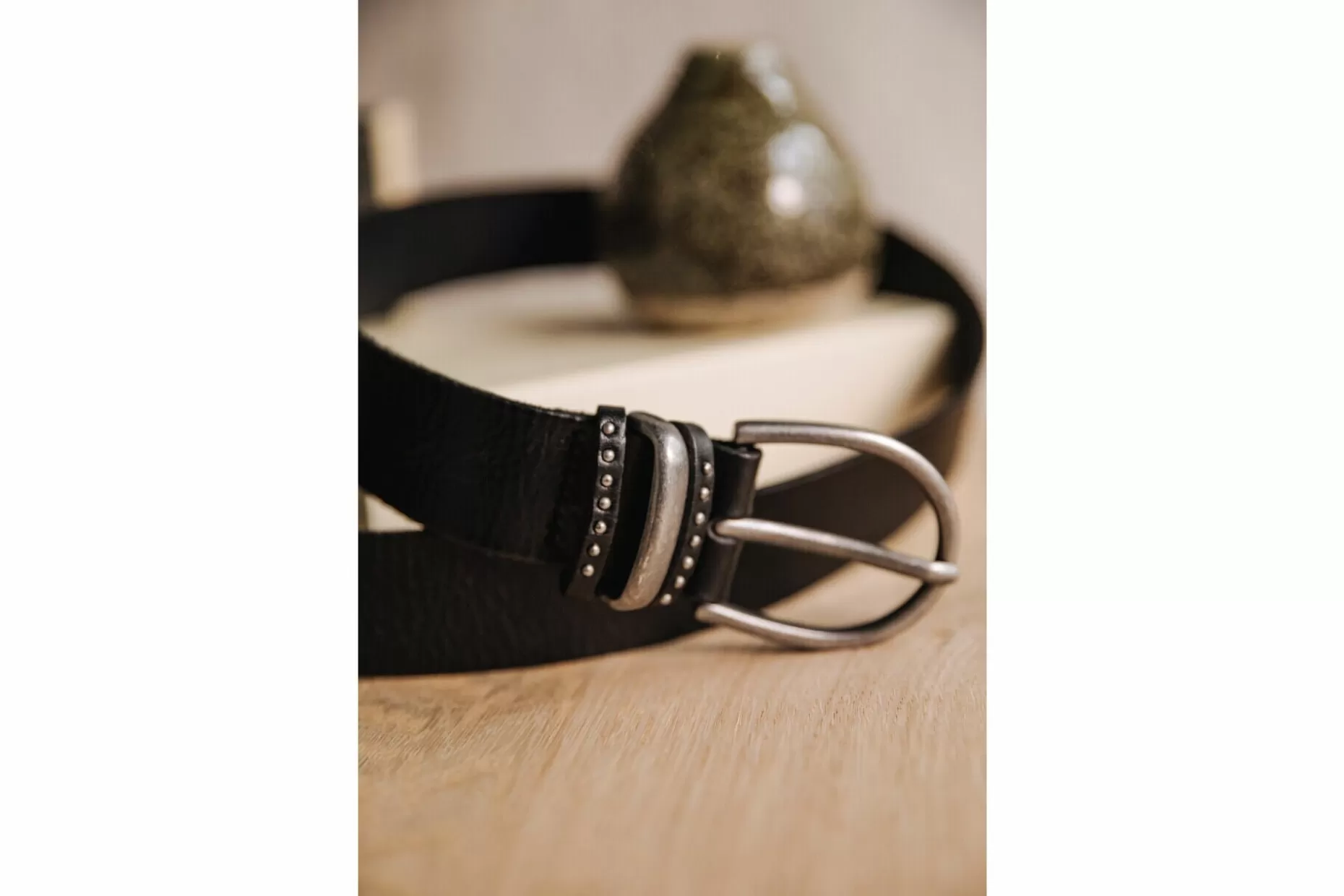Freeman T Porter Aja Leather Belt Woman, Black New