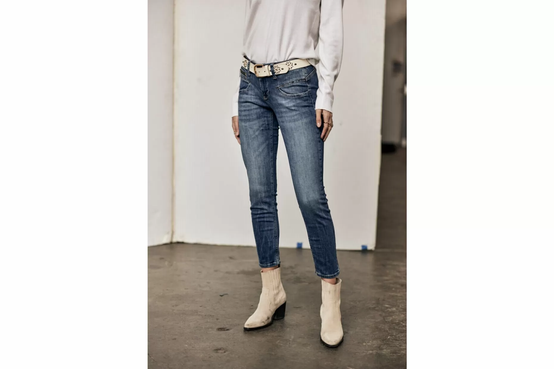Freeman T Porter Alexa Cropped Skinny Jeans Woman, Pacific Online
