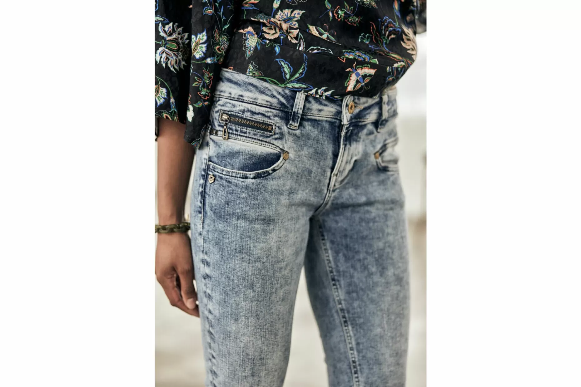 Freeman T Porter Alexa Cropped Skinny Jeans Woman, Boceano Flash Sale