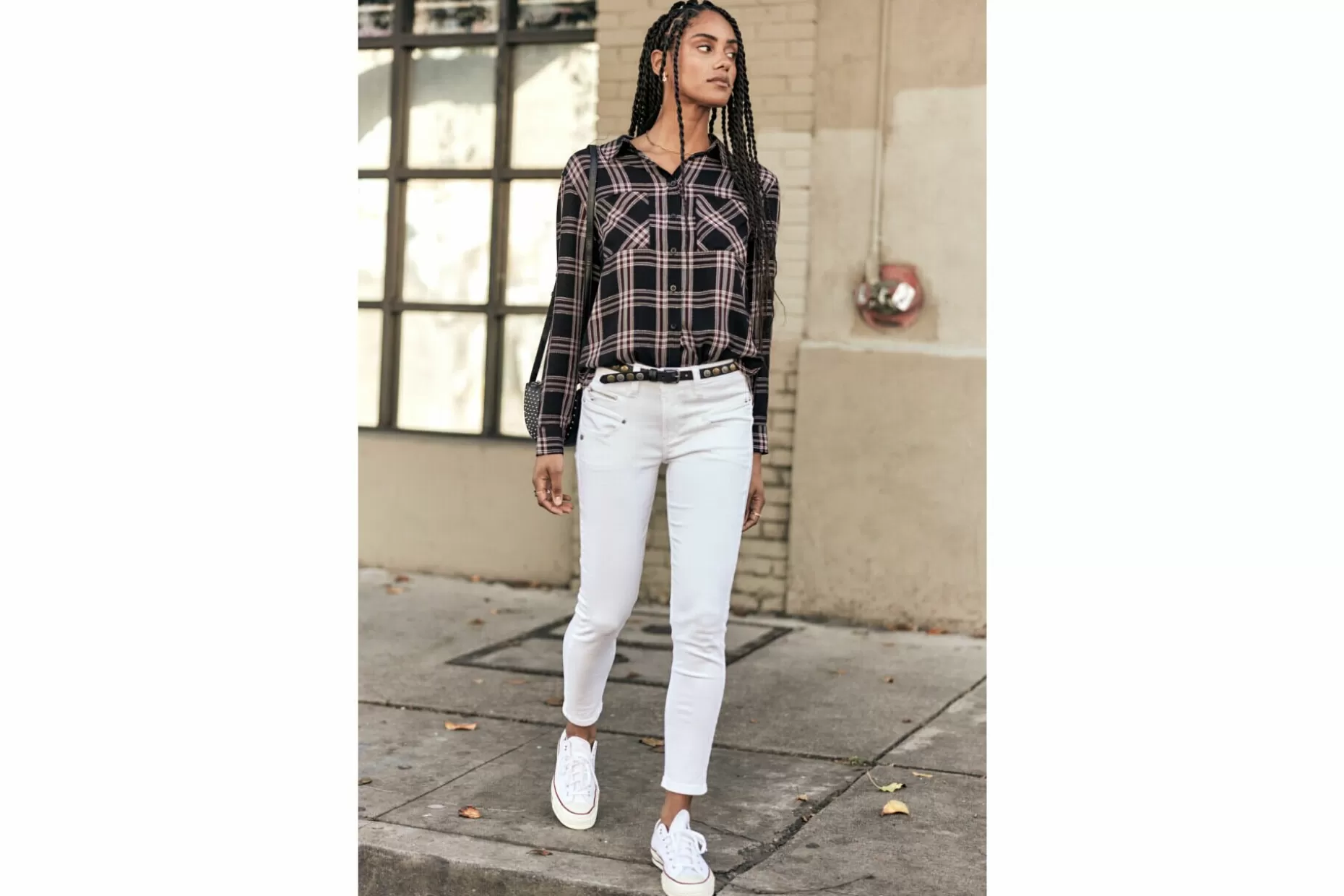 Freeman T Porter Alexa High Waist Cropped Skinny Jeans Woman, White Best