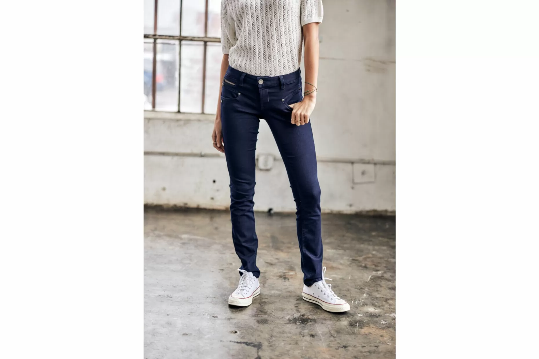 Freeman T Porter Alexa Slim Slim Jeans Woman, Flora Best