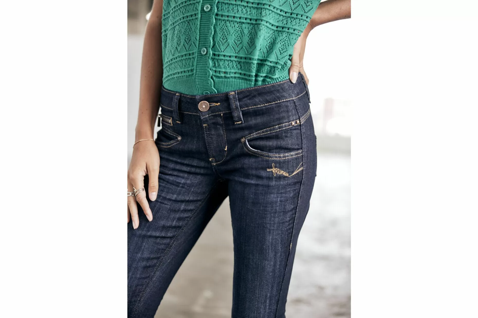 Freeman T Porter Alexa Slim Jeans Woman, Eclipse Clearance