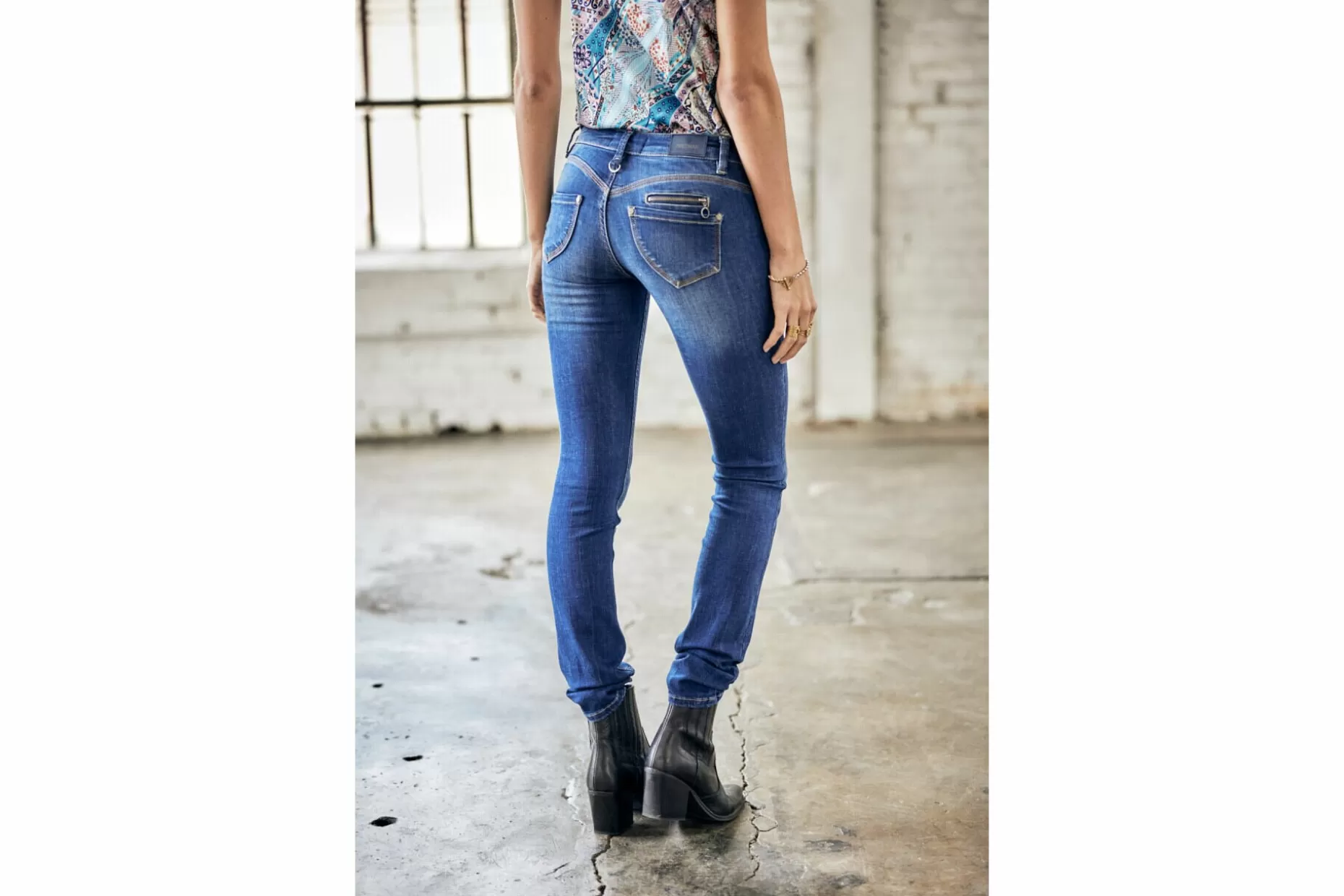 Freeman T Porter Alexa Slim Slim Jeans Woman, Fever Shop