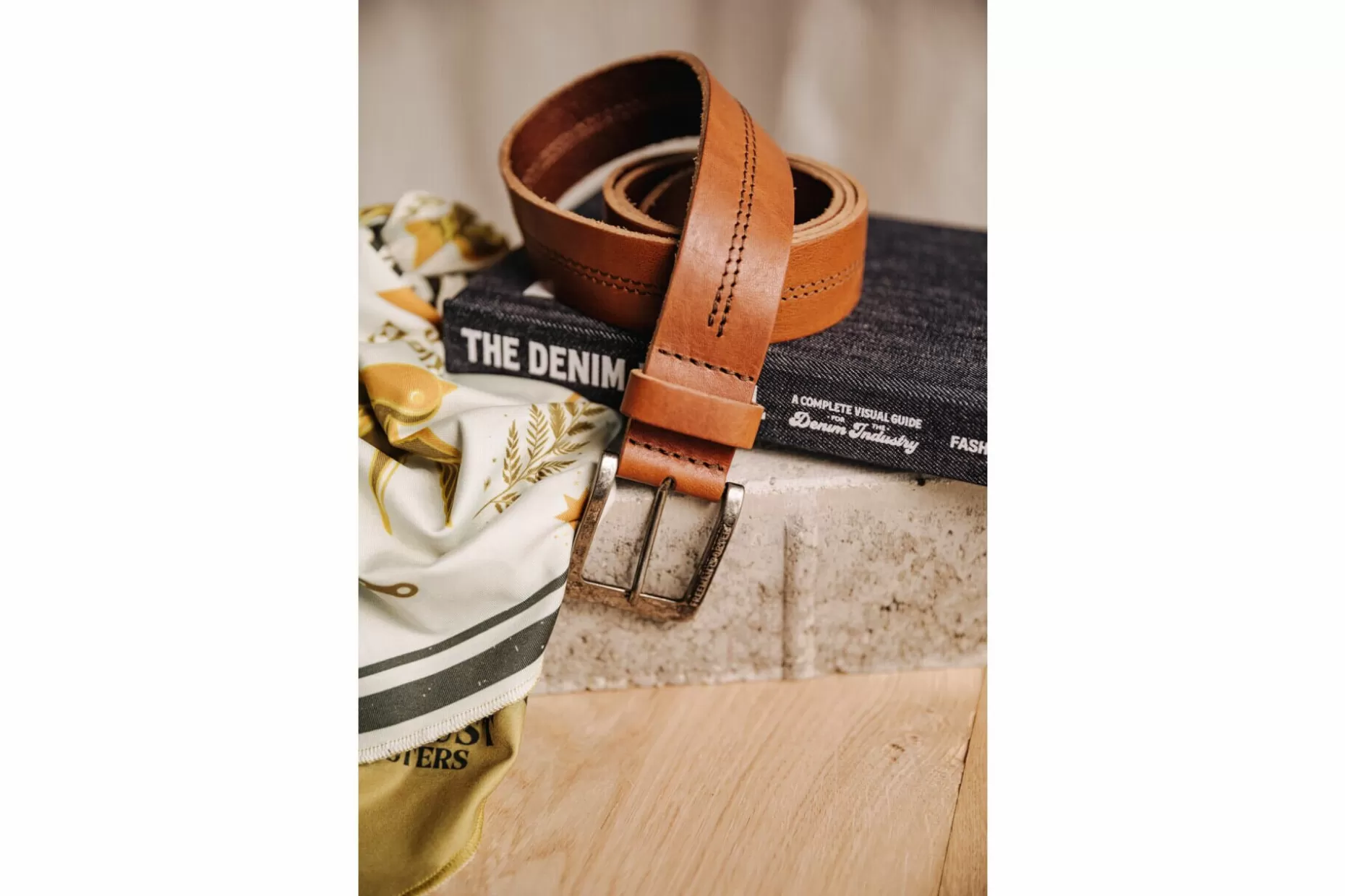 Freeman T Porter Aloise Leather Belt Man, Cognac Cheap
