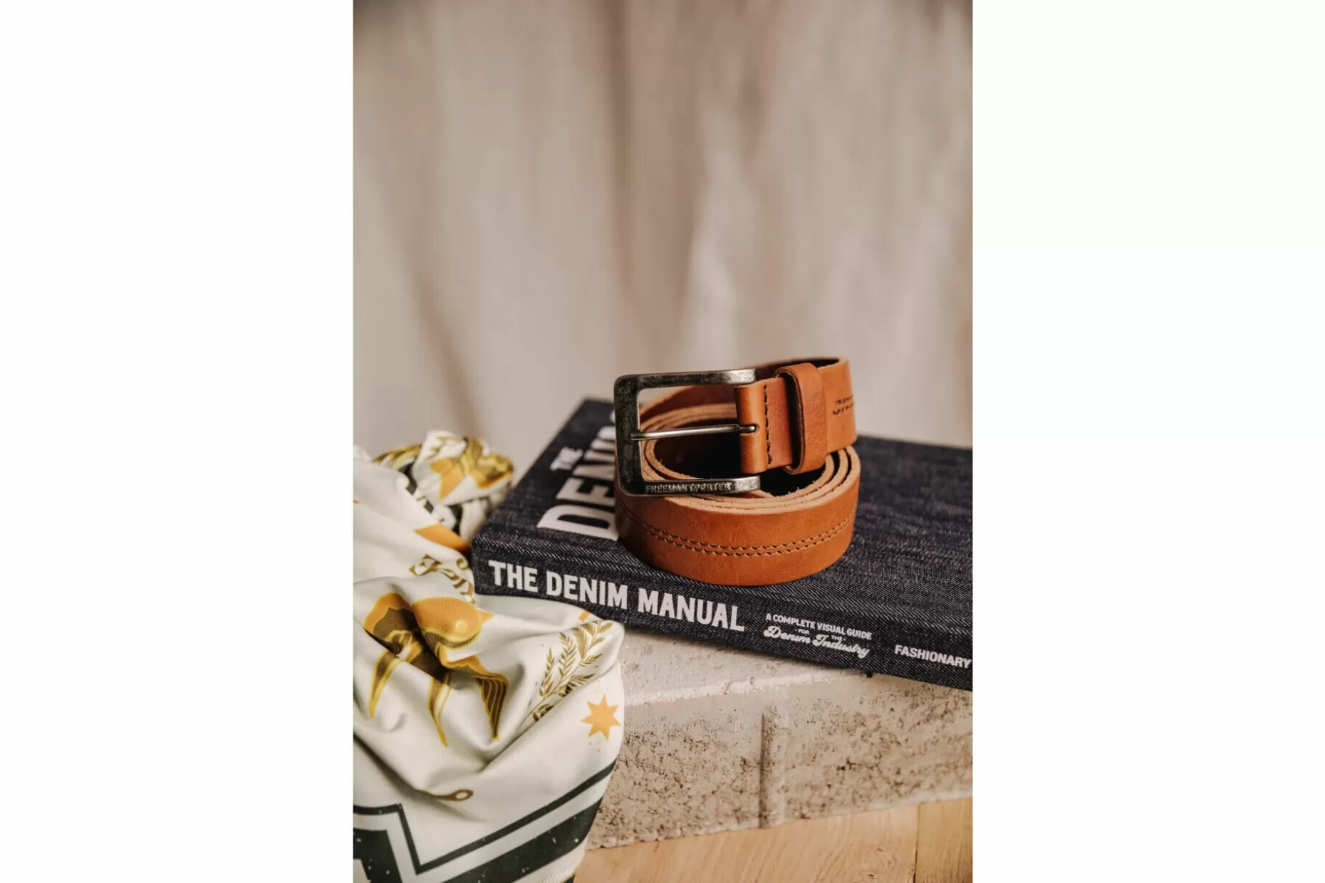 Freeman T Porter Aloise Leather Belt Man, Cognac Cheap