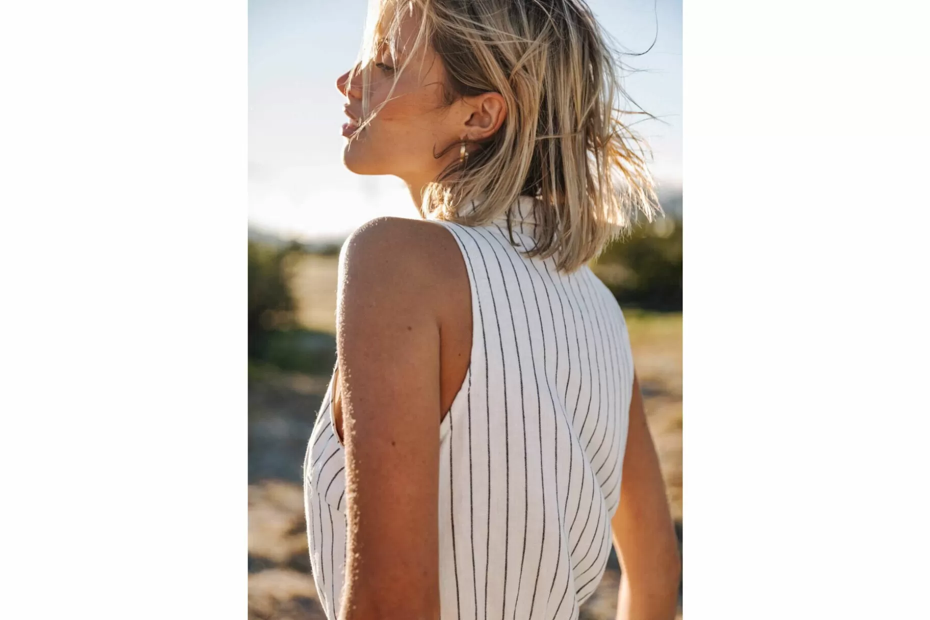 Freeman T Porter Aryel Monterey Striped Dungaree Woman, Original Discount