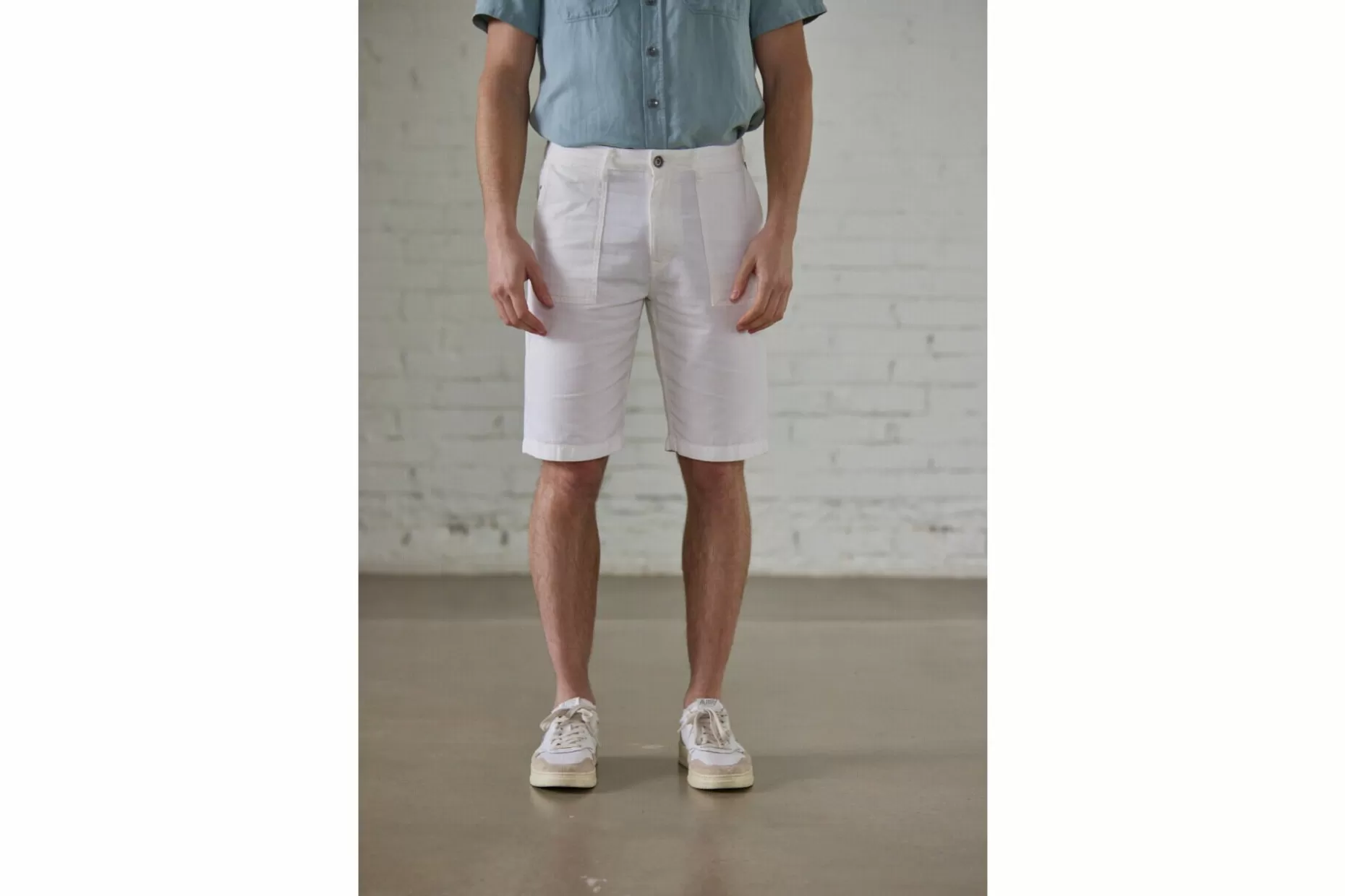 Freeman T Porter Bastian Short Utility Cargo Shorts Man, Bright White New