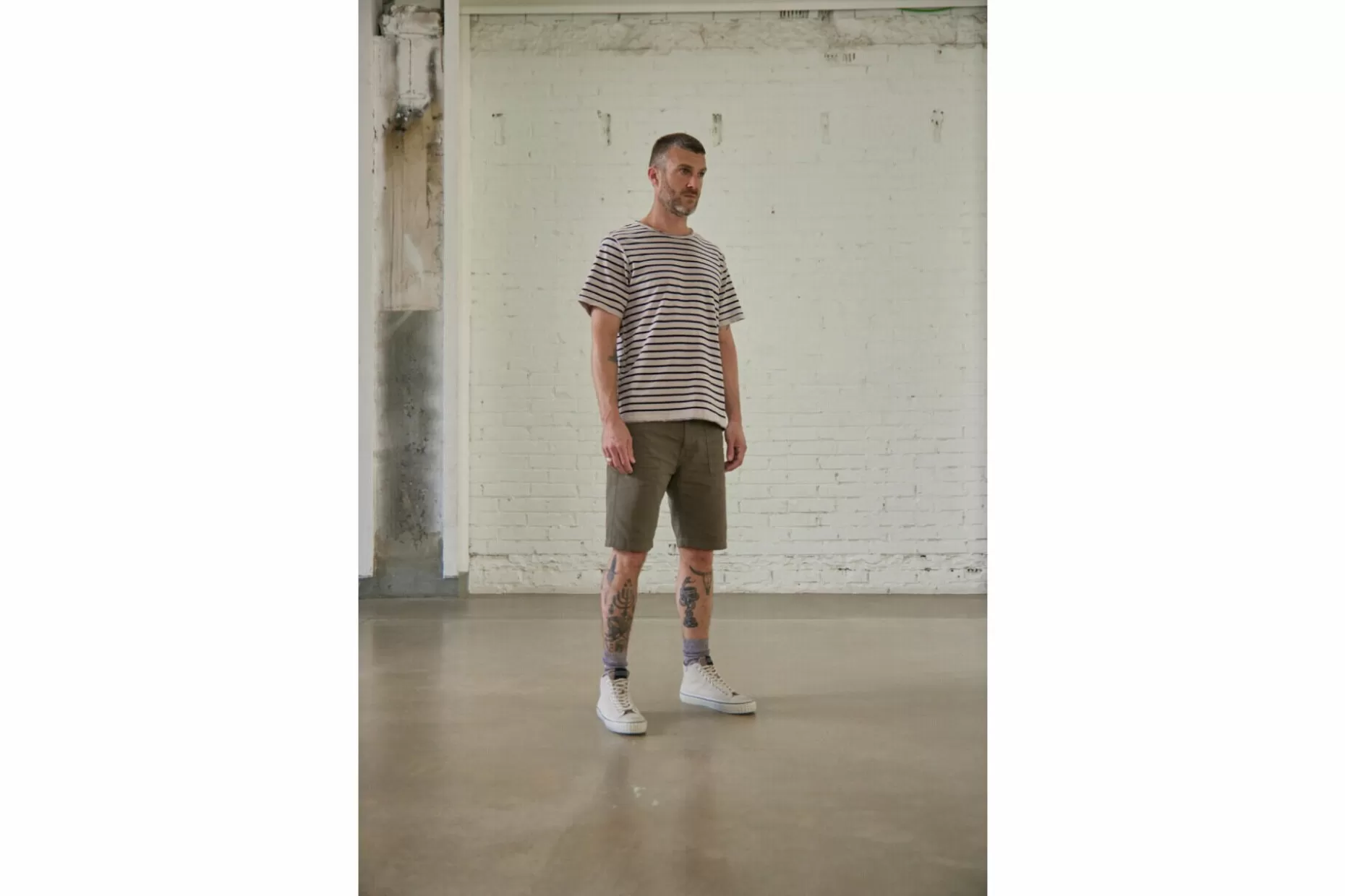 Freeman T Porter Bastian Short Utility Cargo Shorts Man, Dusty Olive Outlet