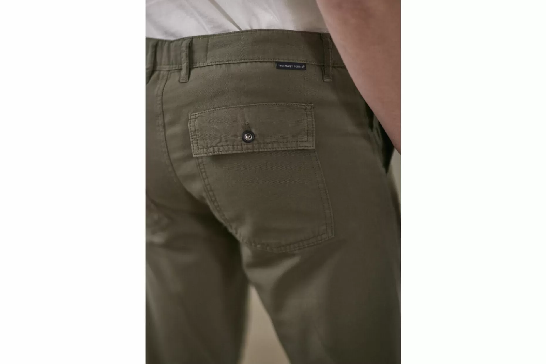 Freeman T Porter Bastian Utility Straight Pants Man, Dusty Olive Outlet