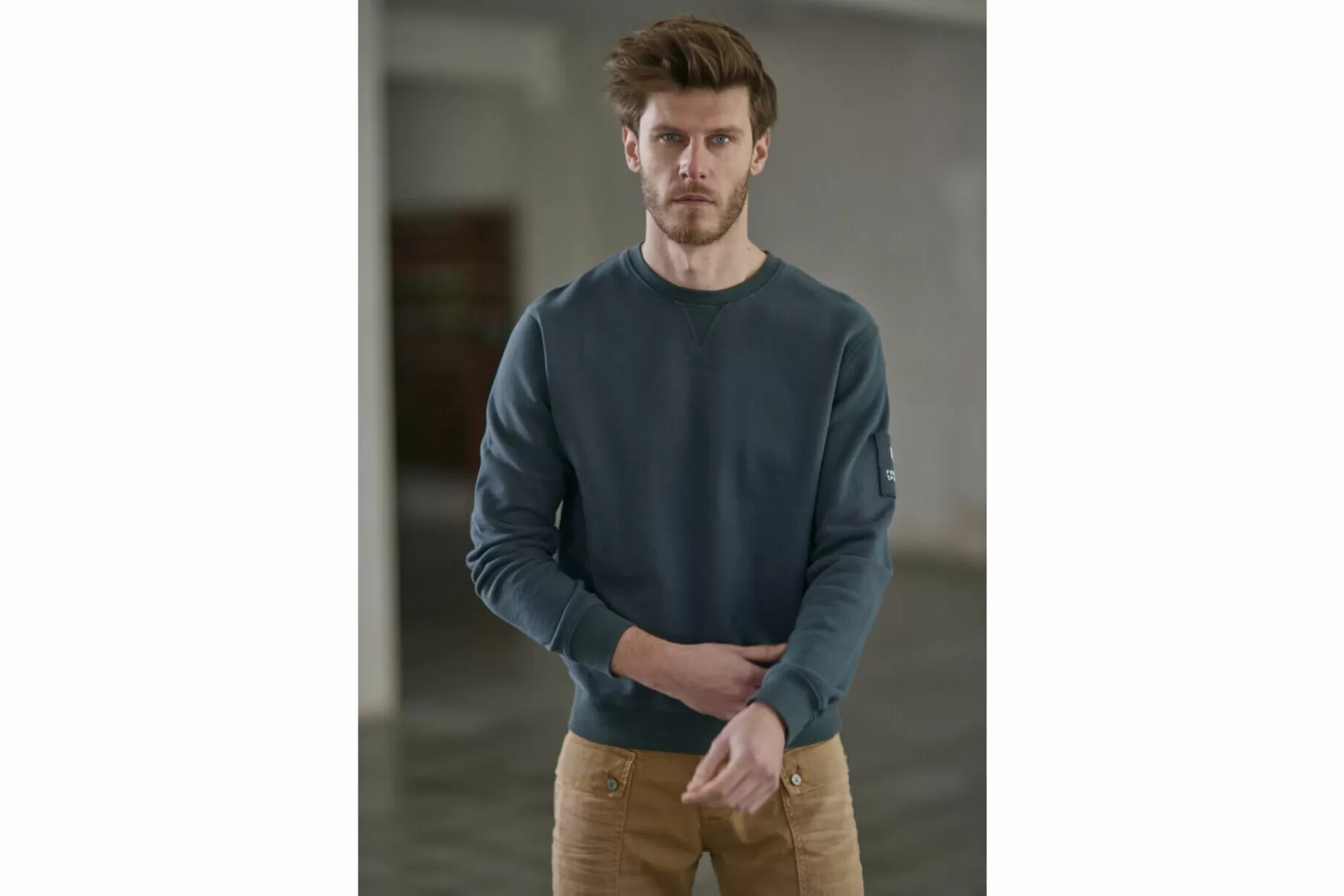 Freeman T Porter Baton Snug Straight Sweatshirt Man, Anthra Cheap