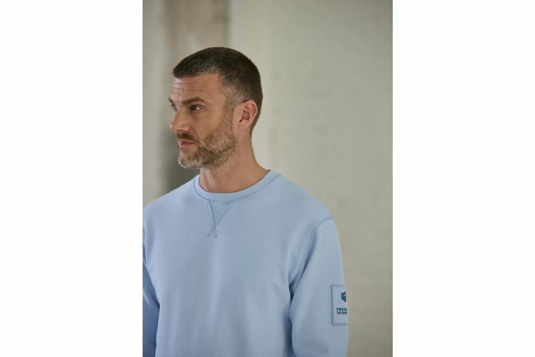 Freeman T Porter Baton Snug Straight Sweatshirt Man, Blue Sky Best