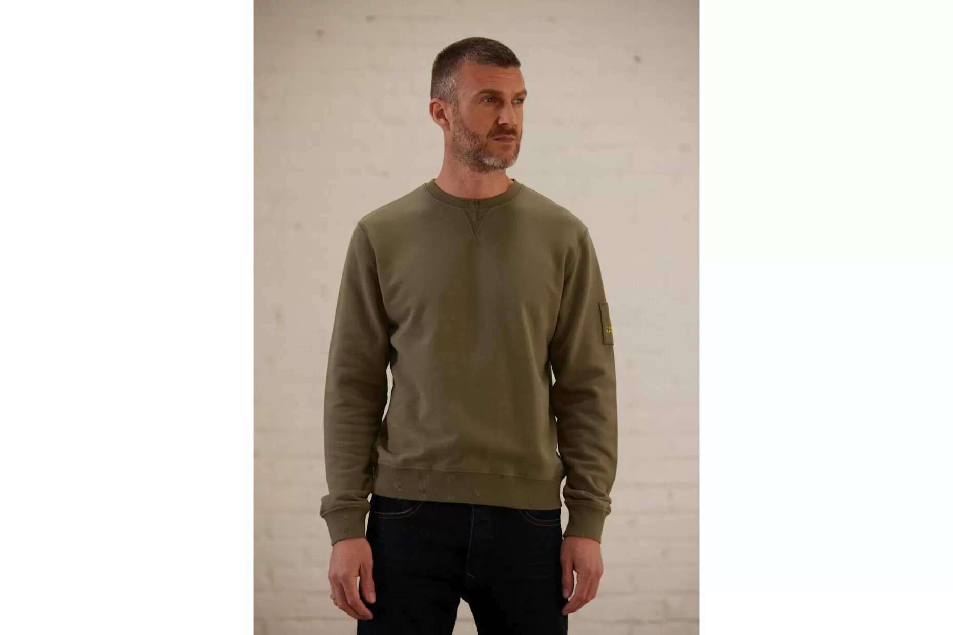 Freeman T Porter Baton Snug Straight Sweatshirt Man, Deep Lichen Green Store
