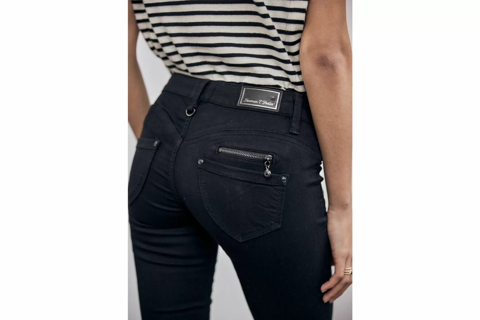 Freeman T Porter Belixa Slim-Fit Bermuda Woman, Black Discount