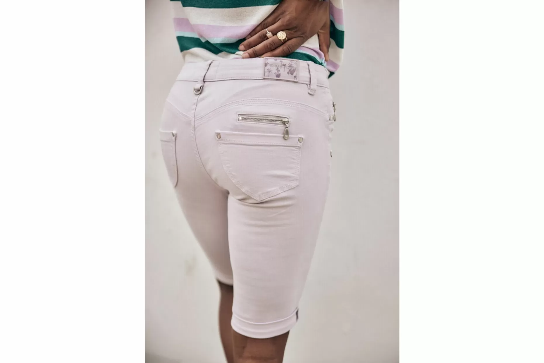 Freeman T Porter Belixa New Magic Color Slim-Fit Bermuda Woman, Pastel Lilac Discount