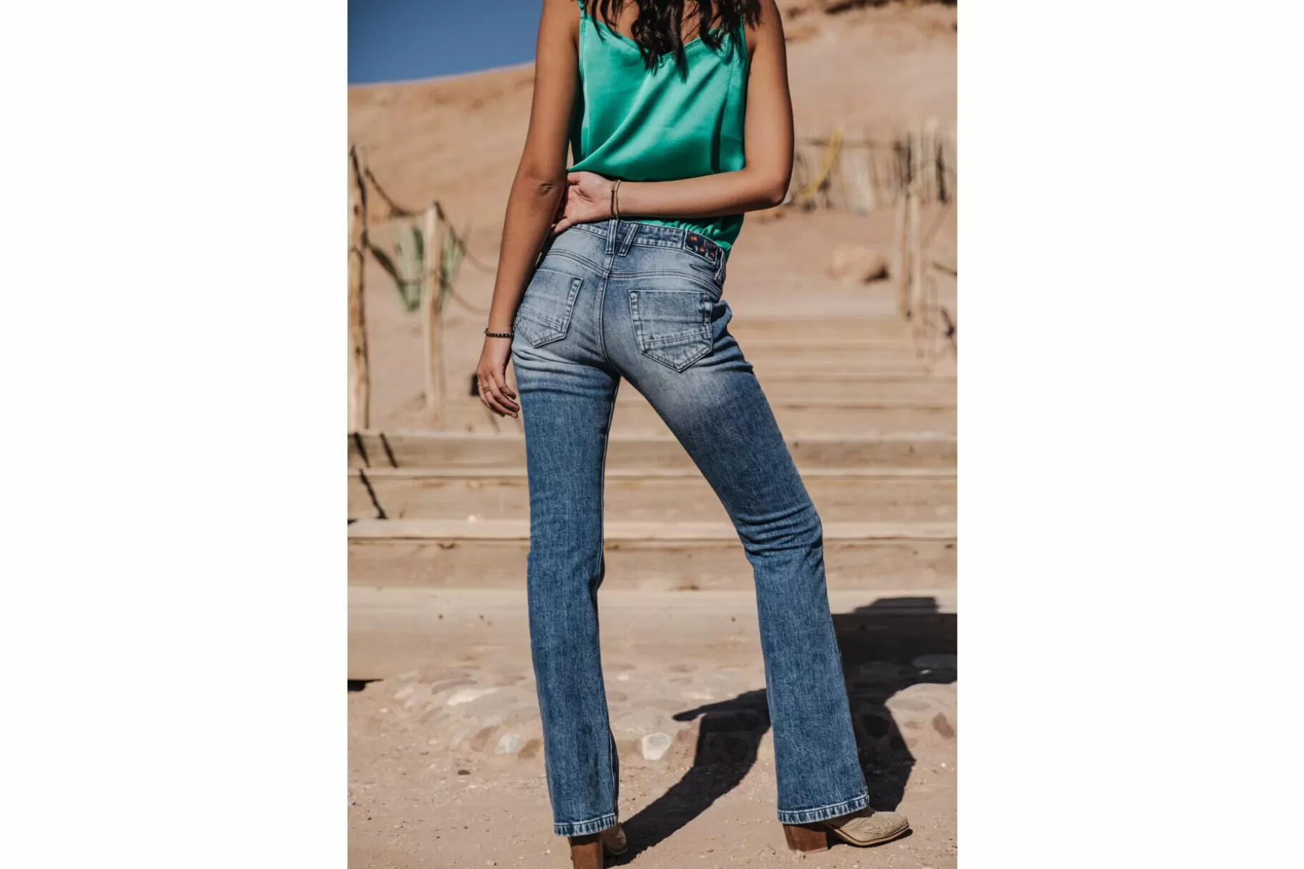Freeman T Porter Betsy Bootcut Jeans Woman, Valsina Med Sale