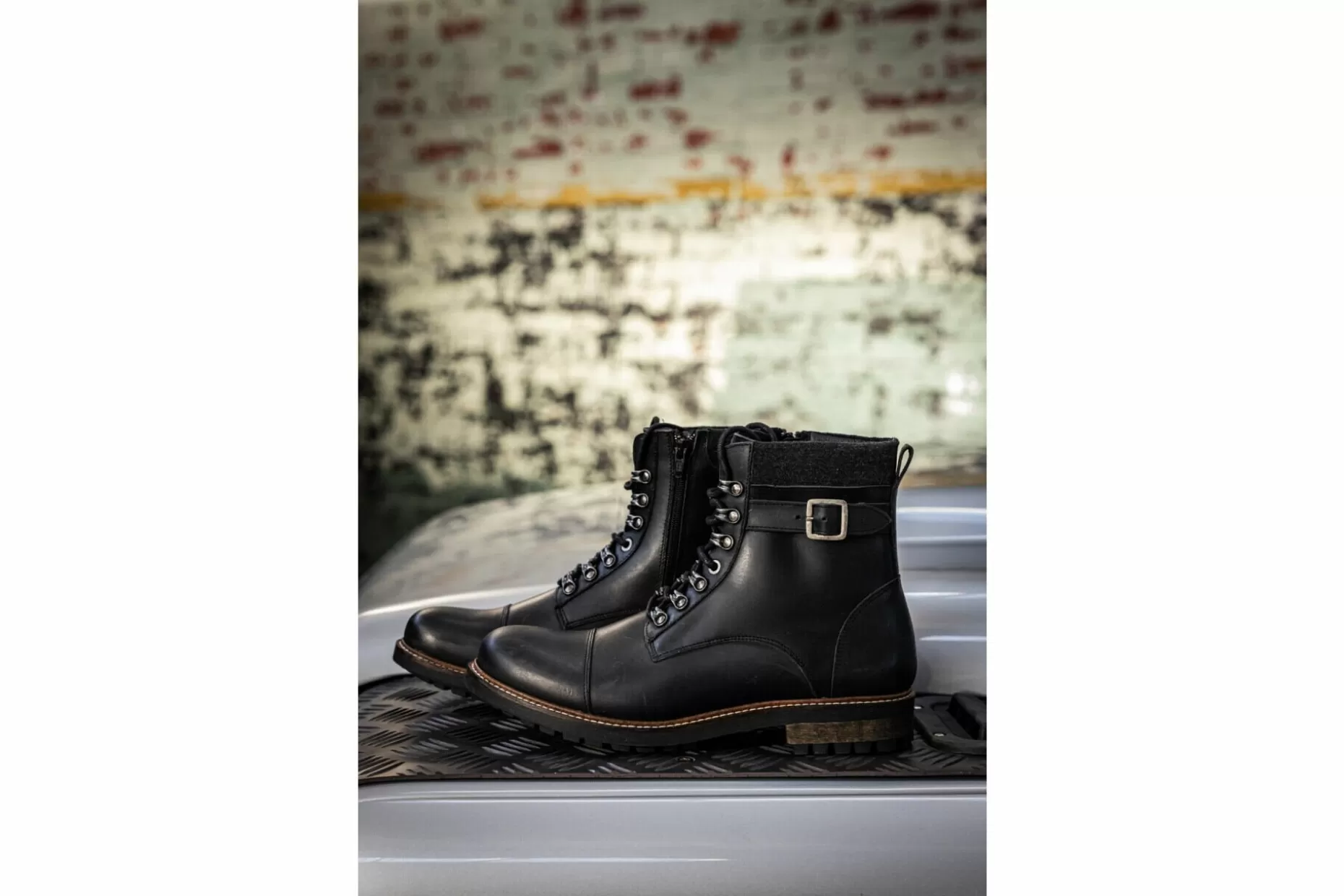Freeman T Porter Bram Leather Boots Man, Black New