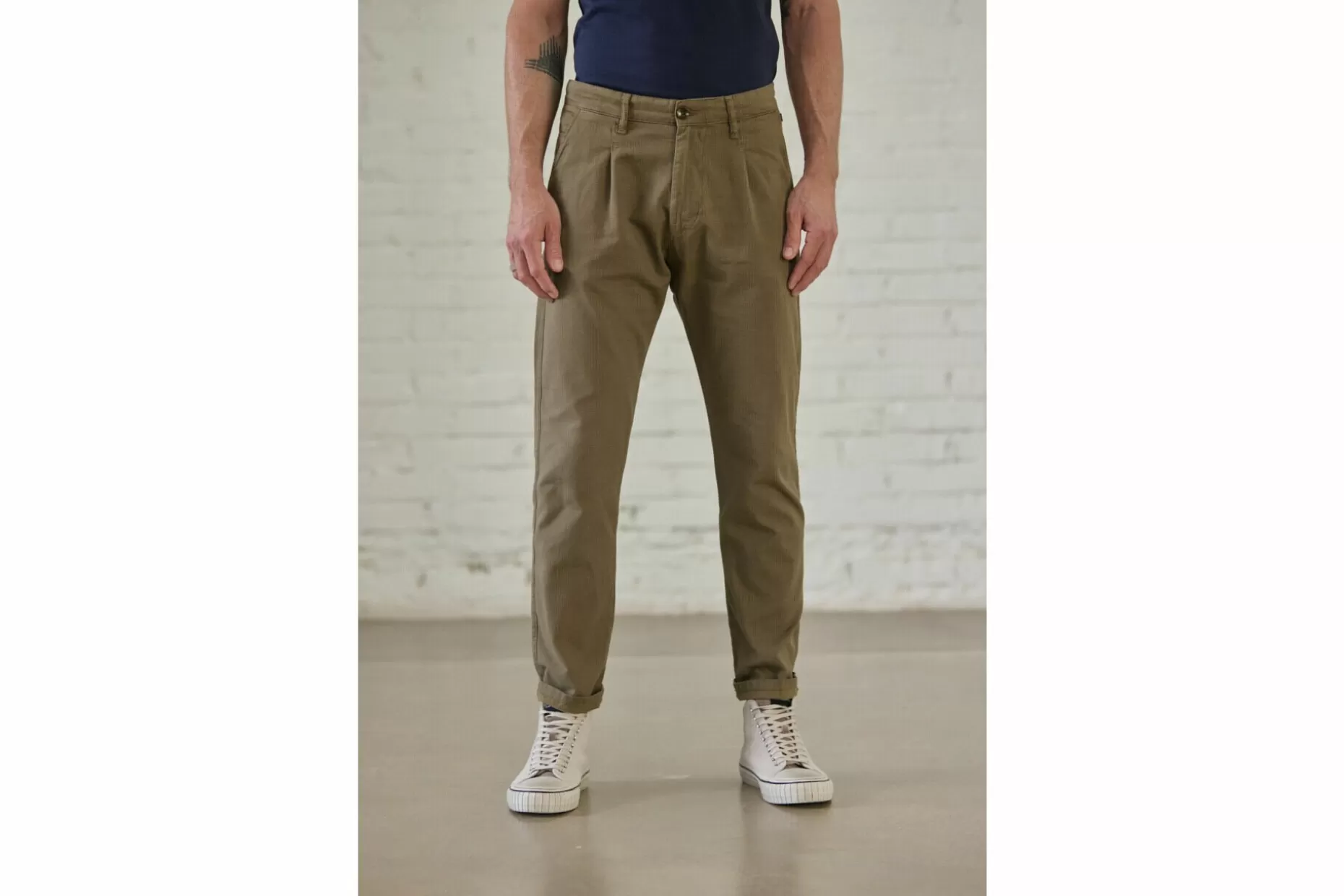 Freeman T Porter Bruce Aras Chino Pants Man, Dusky Green Best