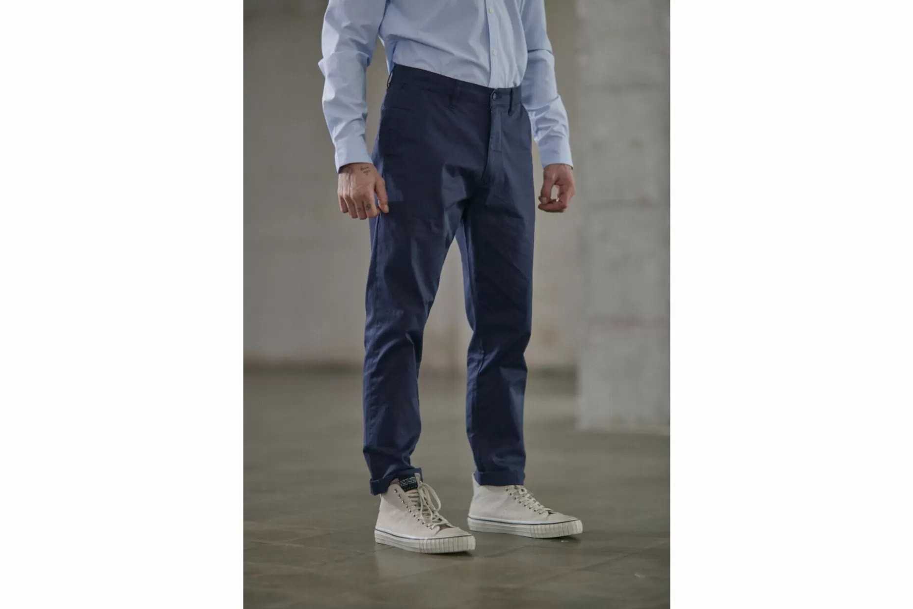 Freeman T Porter Bruce Spike Chino Pants Man, Navy Cheap