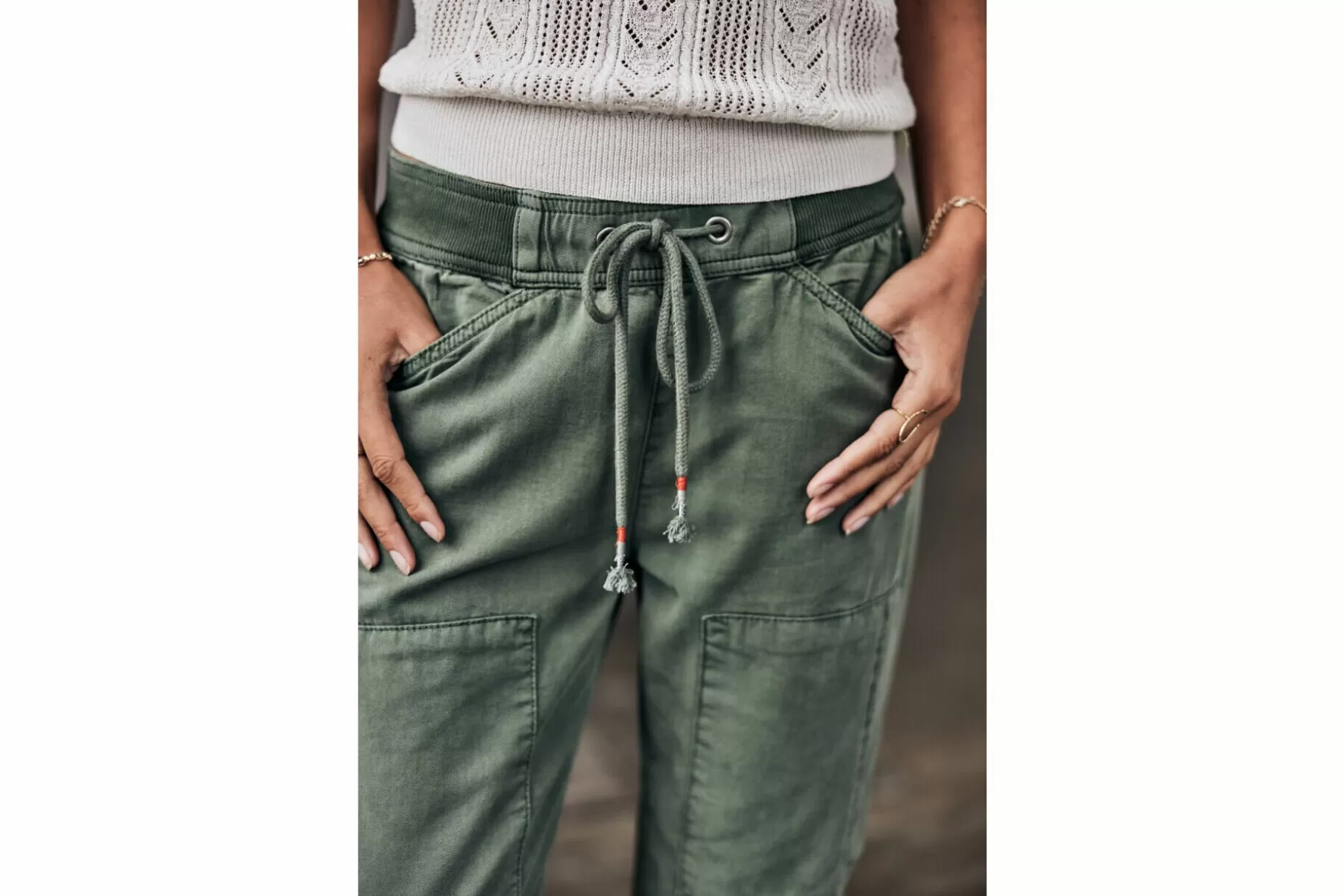 Freeman T Porter Celine Jazz Cargo Pants Woman, Laurel Wreath New
