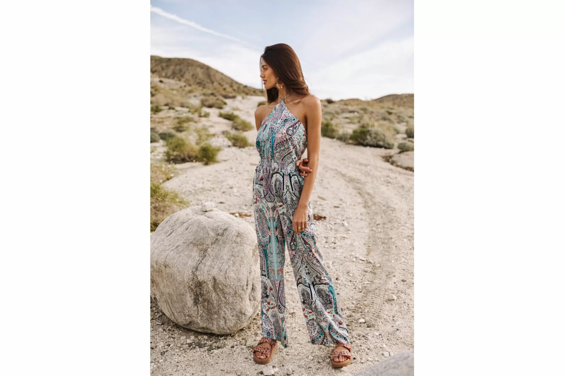 Freeman T Porter Clae Scarfa Wide-Leg Jumpsuit Woman, Original Shop