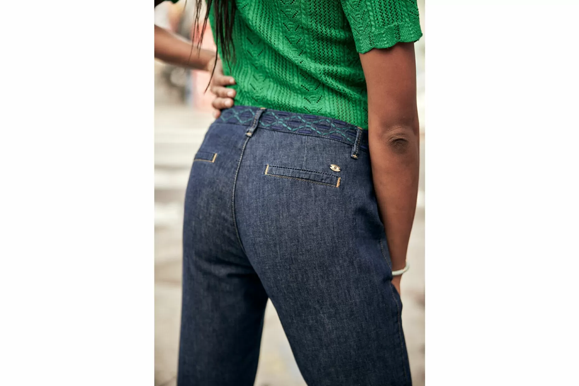 Freeman T Porter Claudia Cropped Jeans Woman, Manzana Dark Store