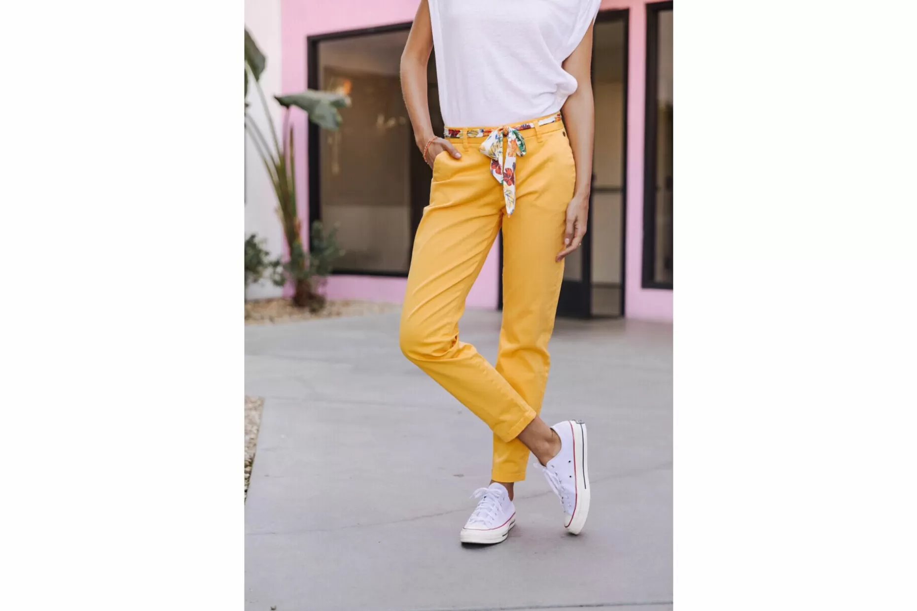 Freeman T Porter Claudia Felicita Chino Pants Woman, Spectra Yellow Discount