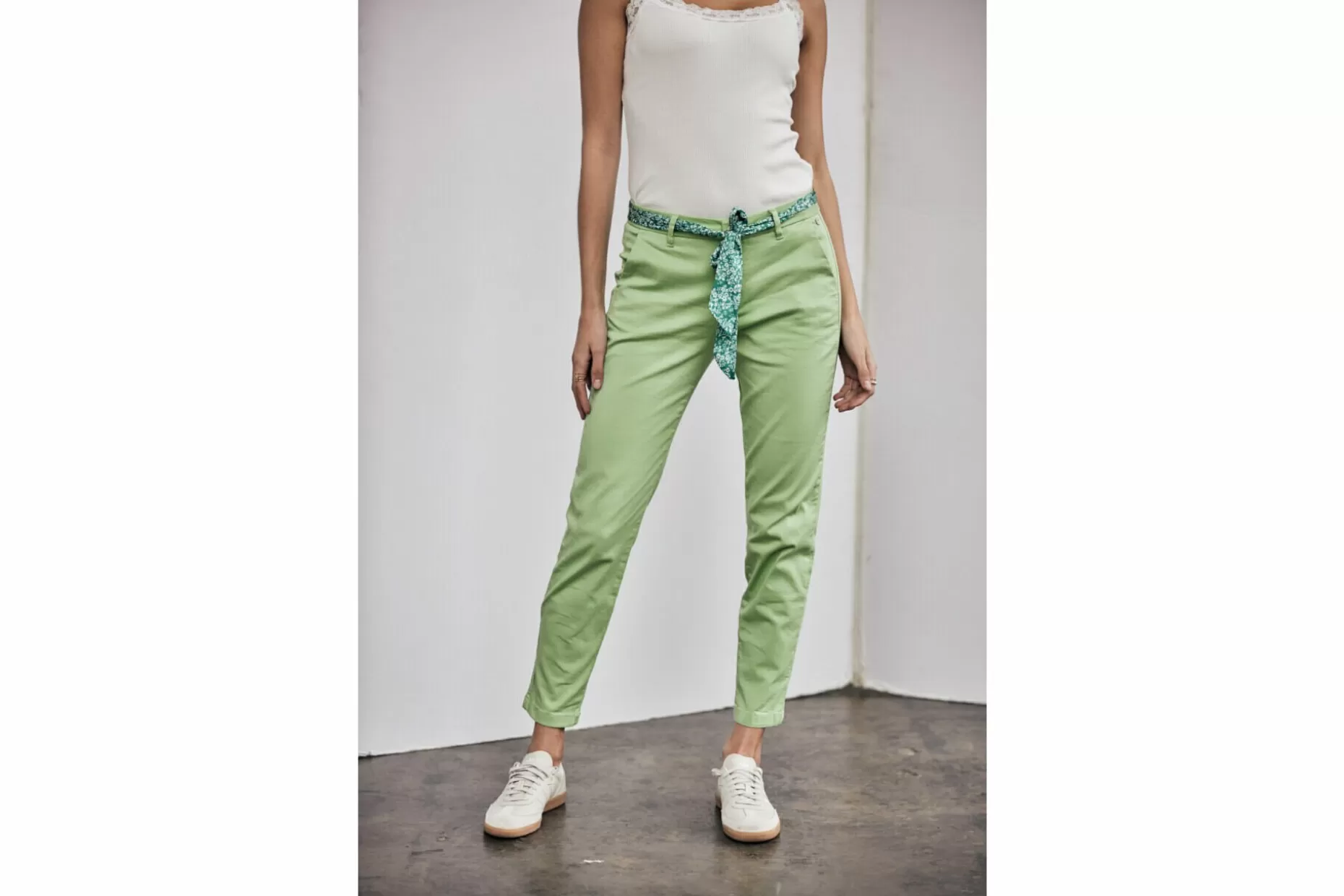 Freeman T Porter Claudia Felicita Chino Pants Woman, Quiet Green Cheap