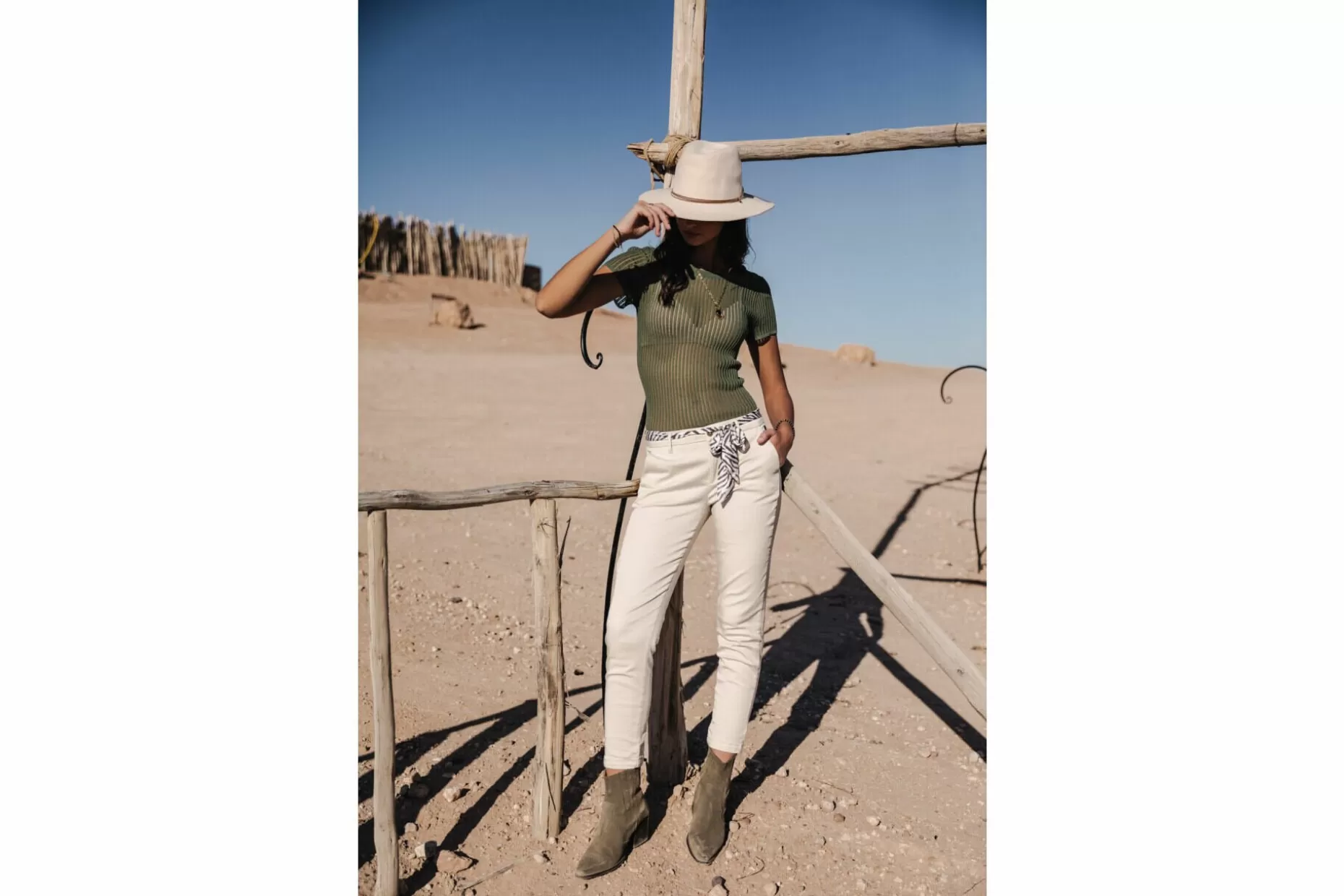 Freeman T Porter Claudia Felicita Chino Pants Woman, Birch Best Sale