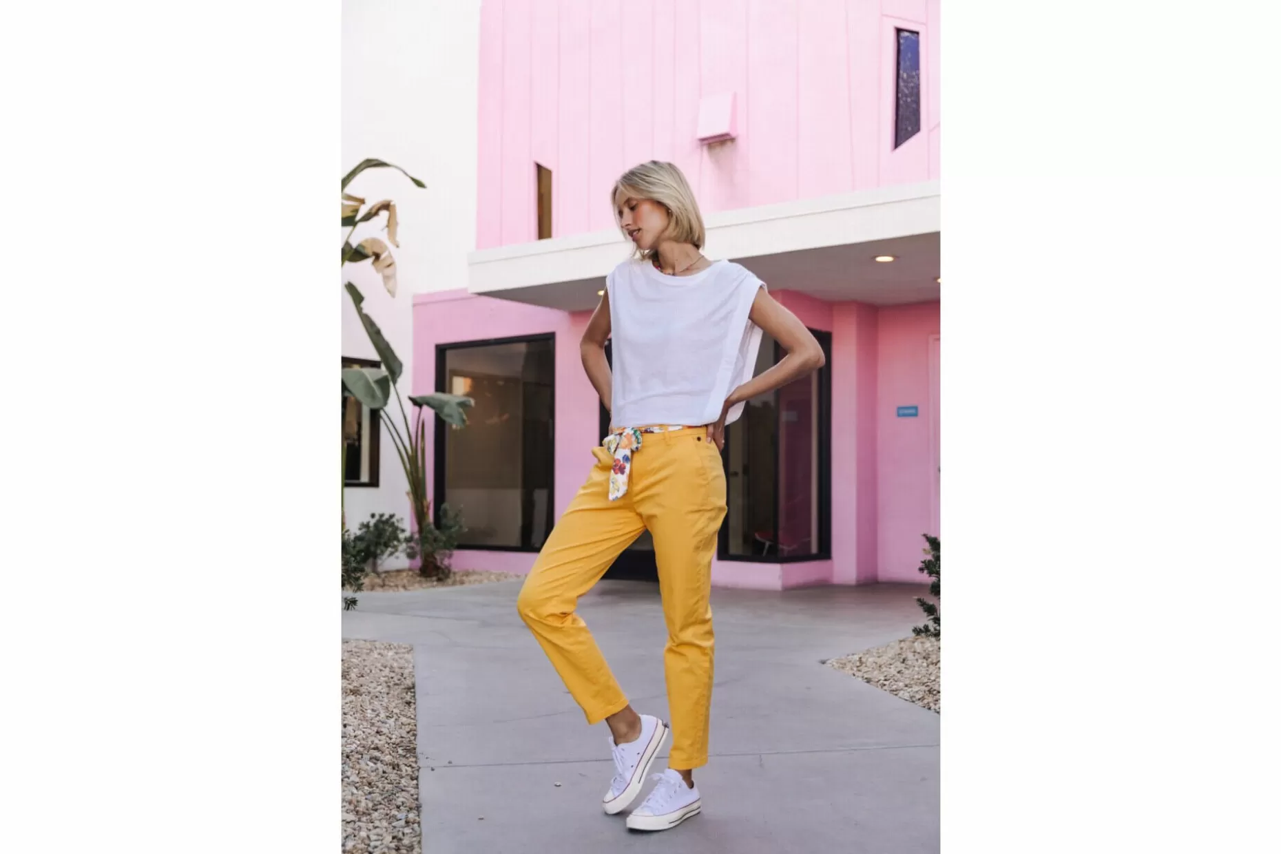 Freeman T Porter Claudia Felicita Chino Pants Woman, Spectra Yellow Discount