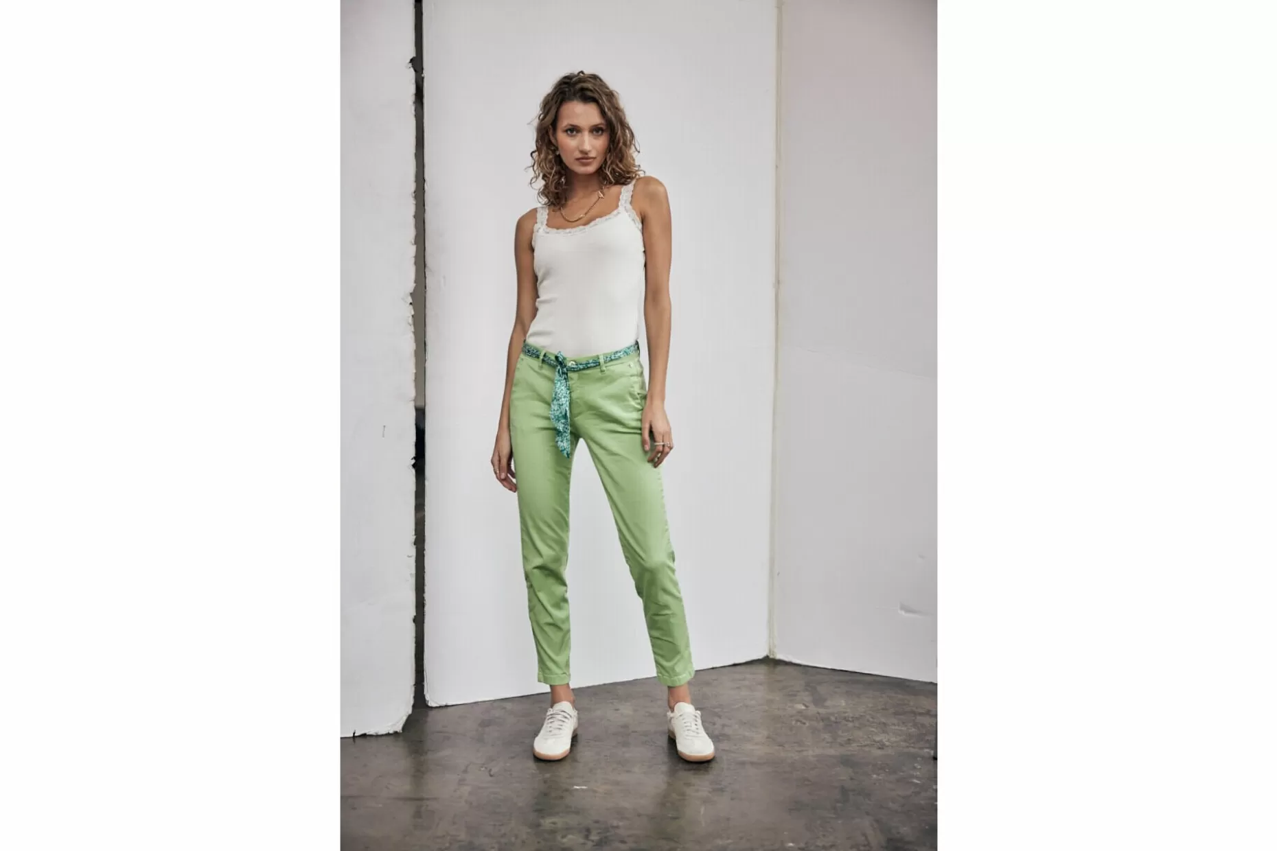 Freeman T Porter Claudia Felicita Chino Pants Woman, Quiet Green Cheap