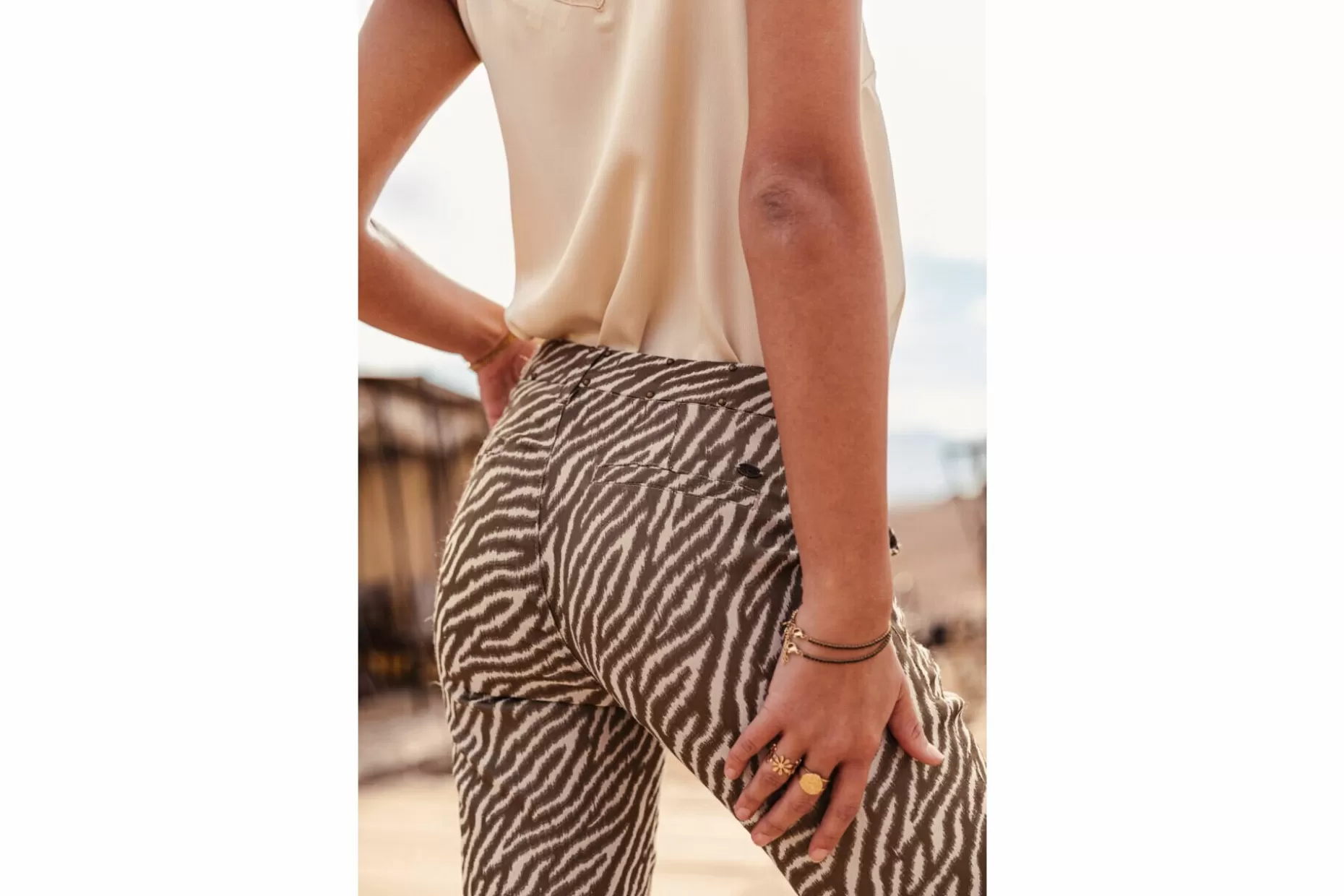Freeman T Porter Claudia Savuti Printed Pants Woman, Original Shop