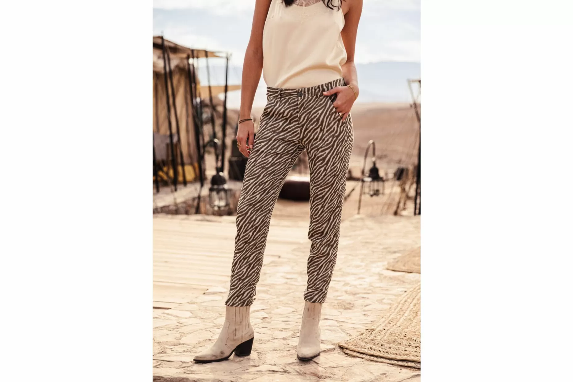 Freeman T Porter Claudia Savuti Printed Pants Woman, Original Shop