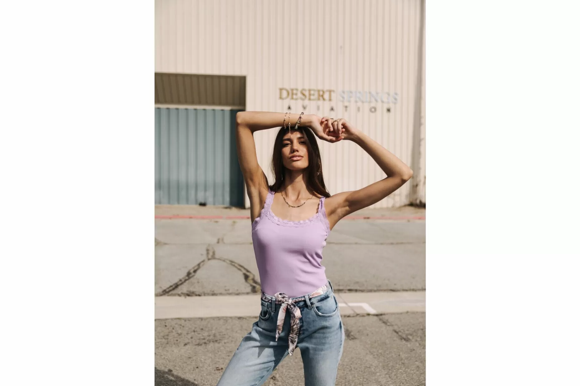Freeman T Porter Dansy Rib Slim Tank Top Woman, Purple Rose Shop