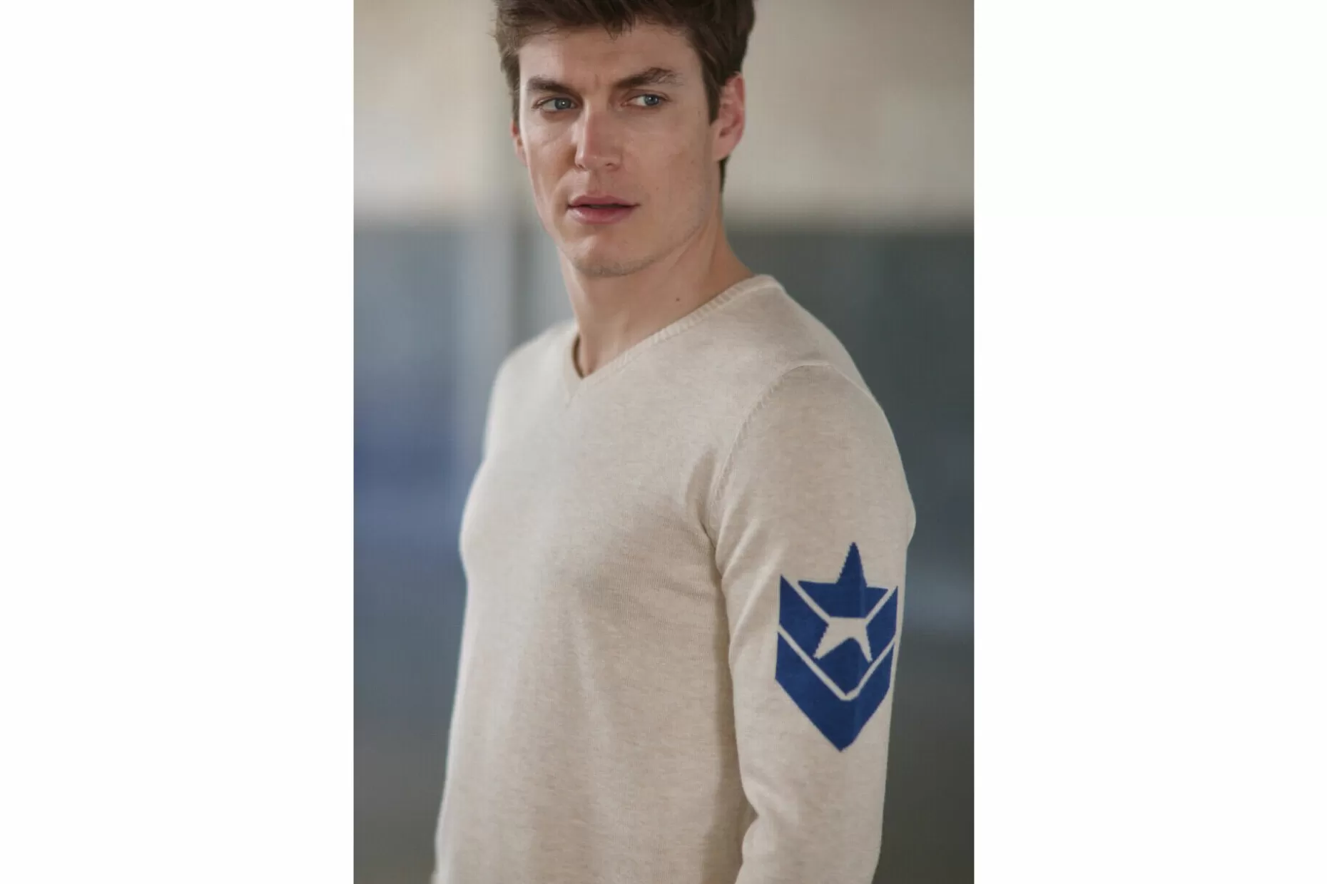 Freeman T Porter Edgar Trosa Straight Sweater Man, Overcast Shop