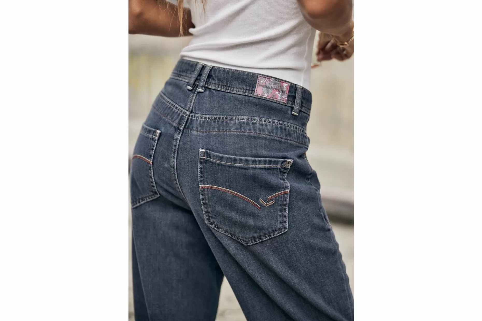 Freeman T Porter Edita High-Waisted Jeans Woman, Muchas Store