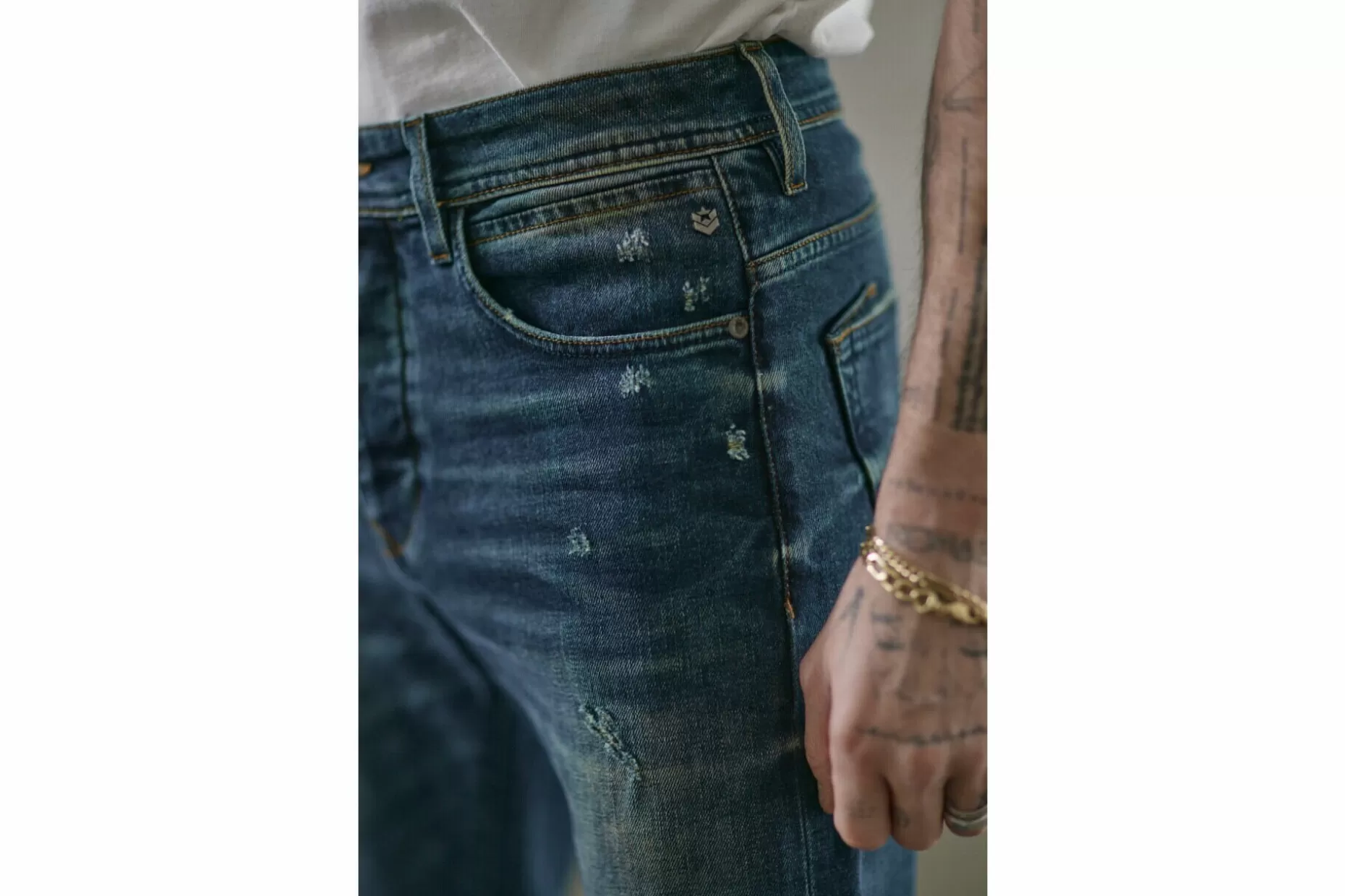 Freeman T Porter Erwan Tappered Jeans Man, Swing Sale