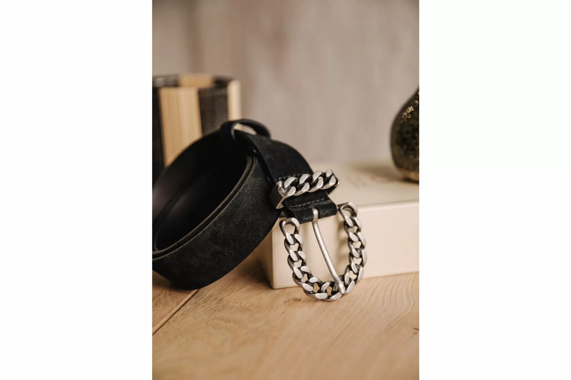 Freeman T Porter Eularia Leather Belt Woman, Black Flash Sale