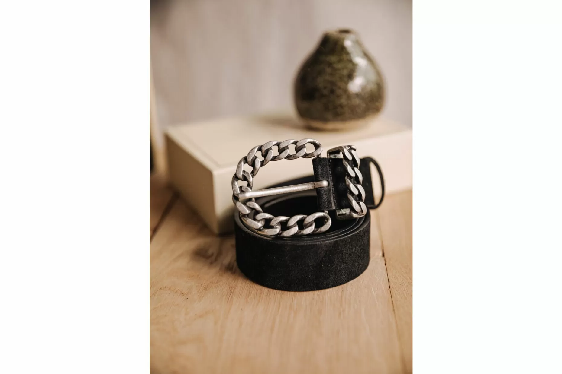 Freeman T Porter Eularia Leather Belt Woman, Black Flash Sale