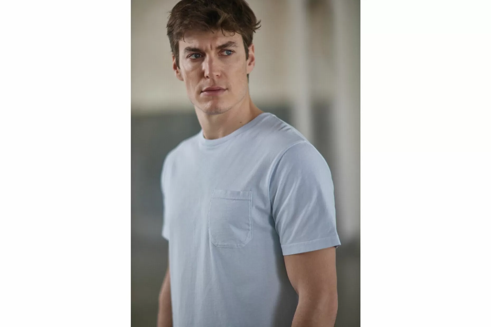 Freeman T Porter Flavio Illinois Short Sleeve Shirt Man, Blue Sky Clearance