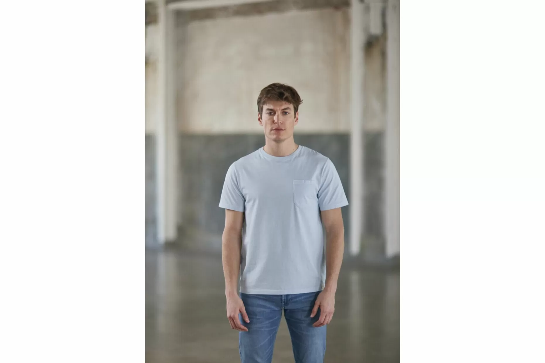 Freeman T Porter Flavio Illinois Short Sleeve Shirt Man, Blue Sky Clearance