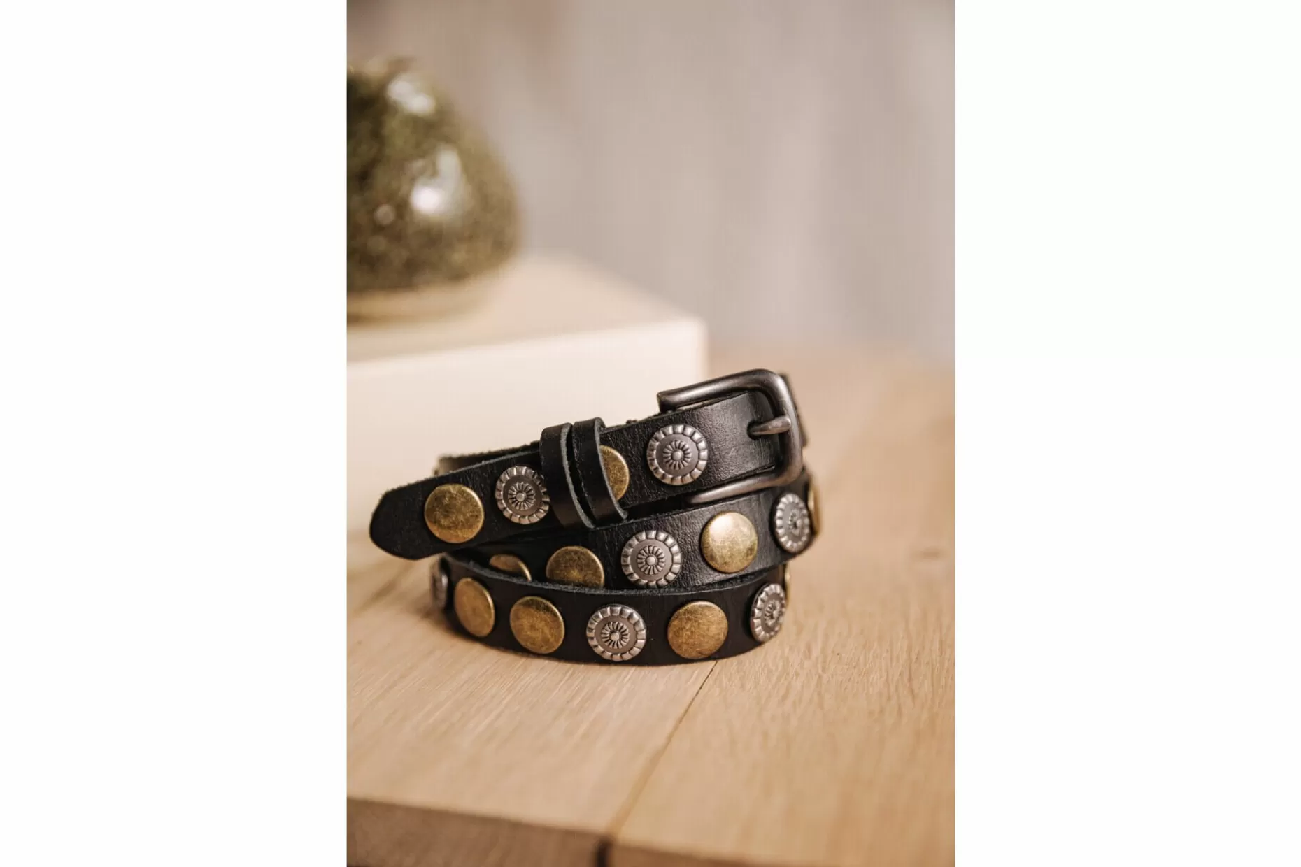 Freeman T Porter Gertrud Leather Belt Woman, Black Clearance