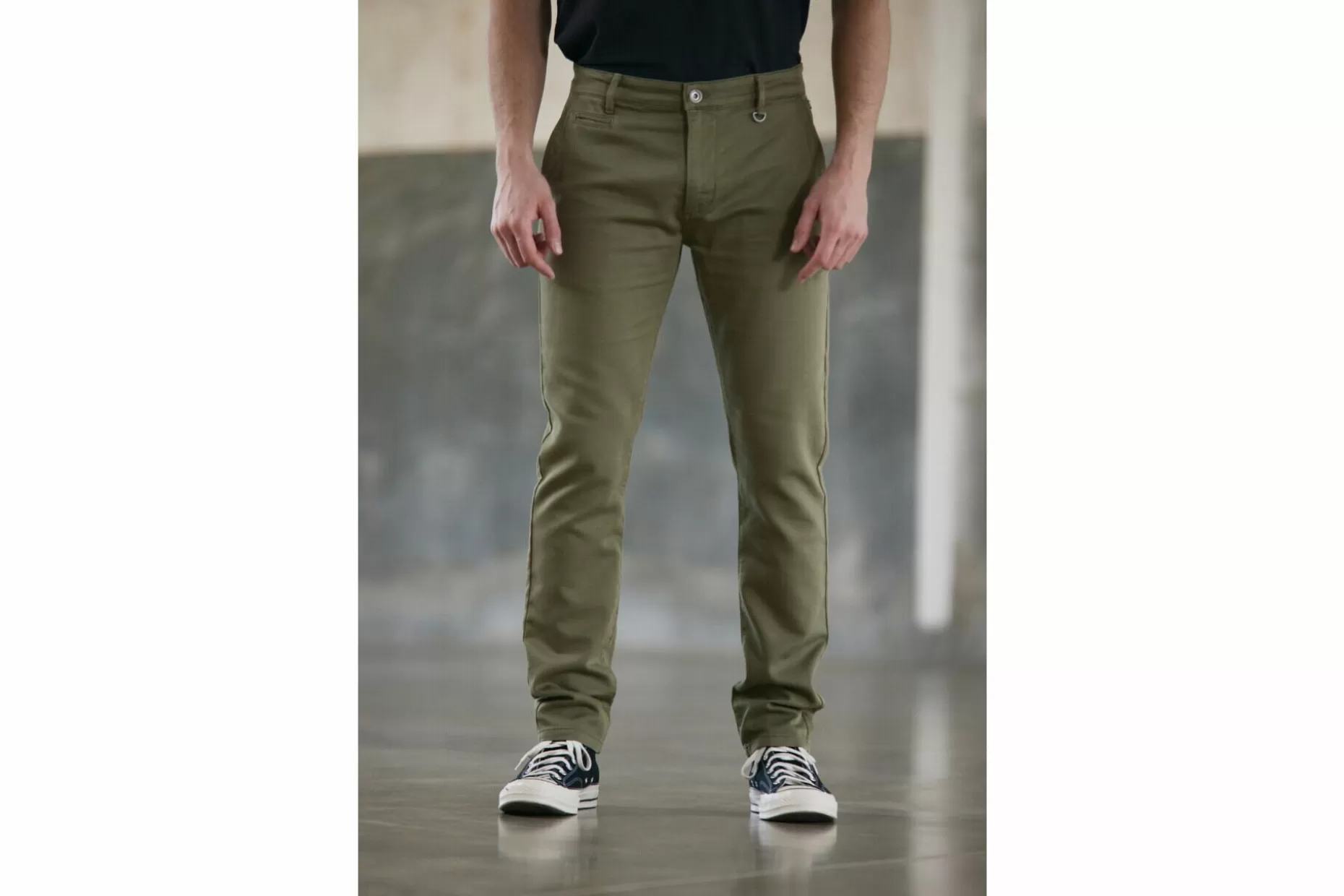 Freeman T Porter Gino Epic Slim Fit Chino Pants Man, Deep Lichen Green Shop