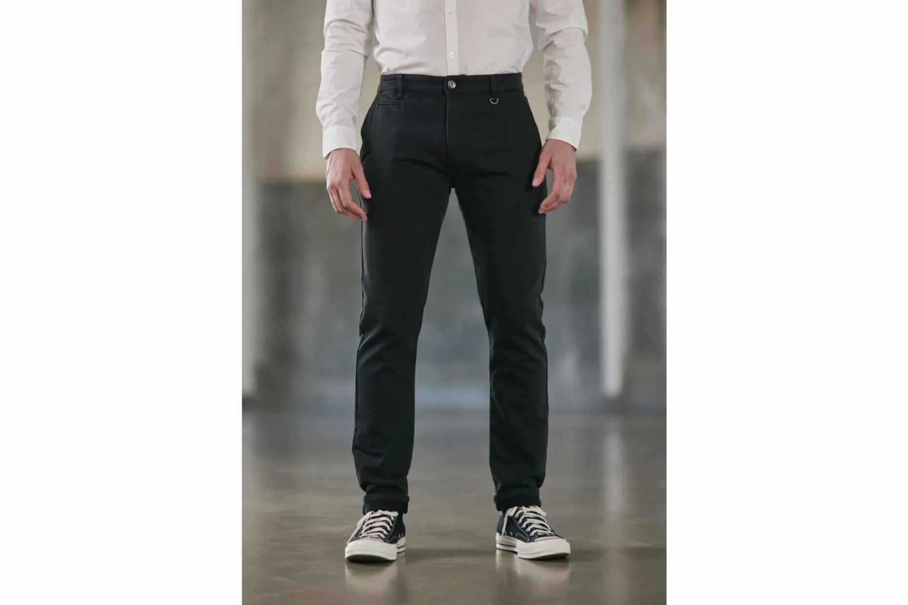Freeman T Porter Gino Epic Slim Fit Chino Pants Man, Anthra Fashion