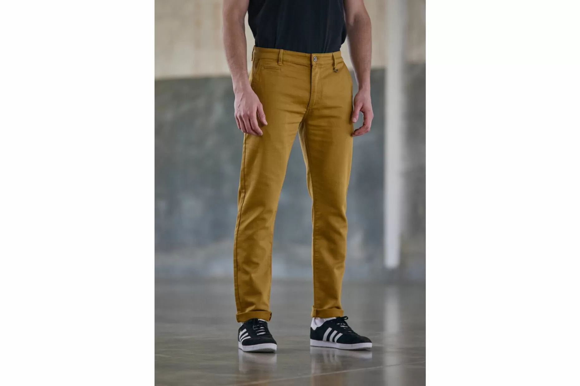 Freeman T Porter Gino Epic Slim Fit Chino Pants Man, Bistre Fashion