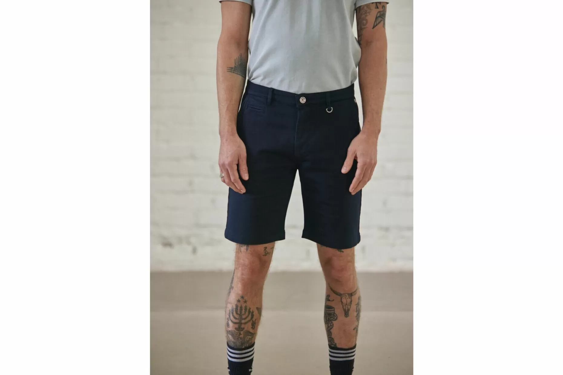 Freeman T Porter Gino Short Epic Slim Chino Shorts Man, Total Eclipse Online