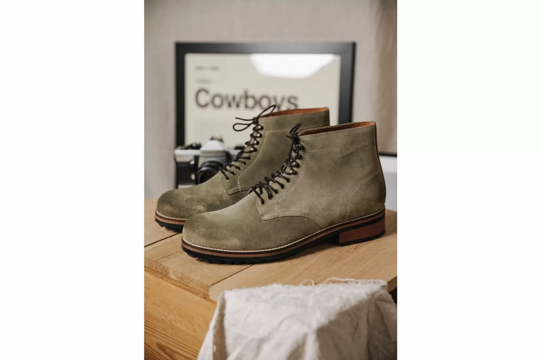 Freeman T Porter Henry Leather Boots Man, Truffle Store