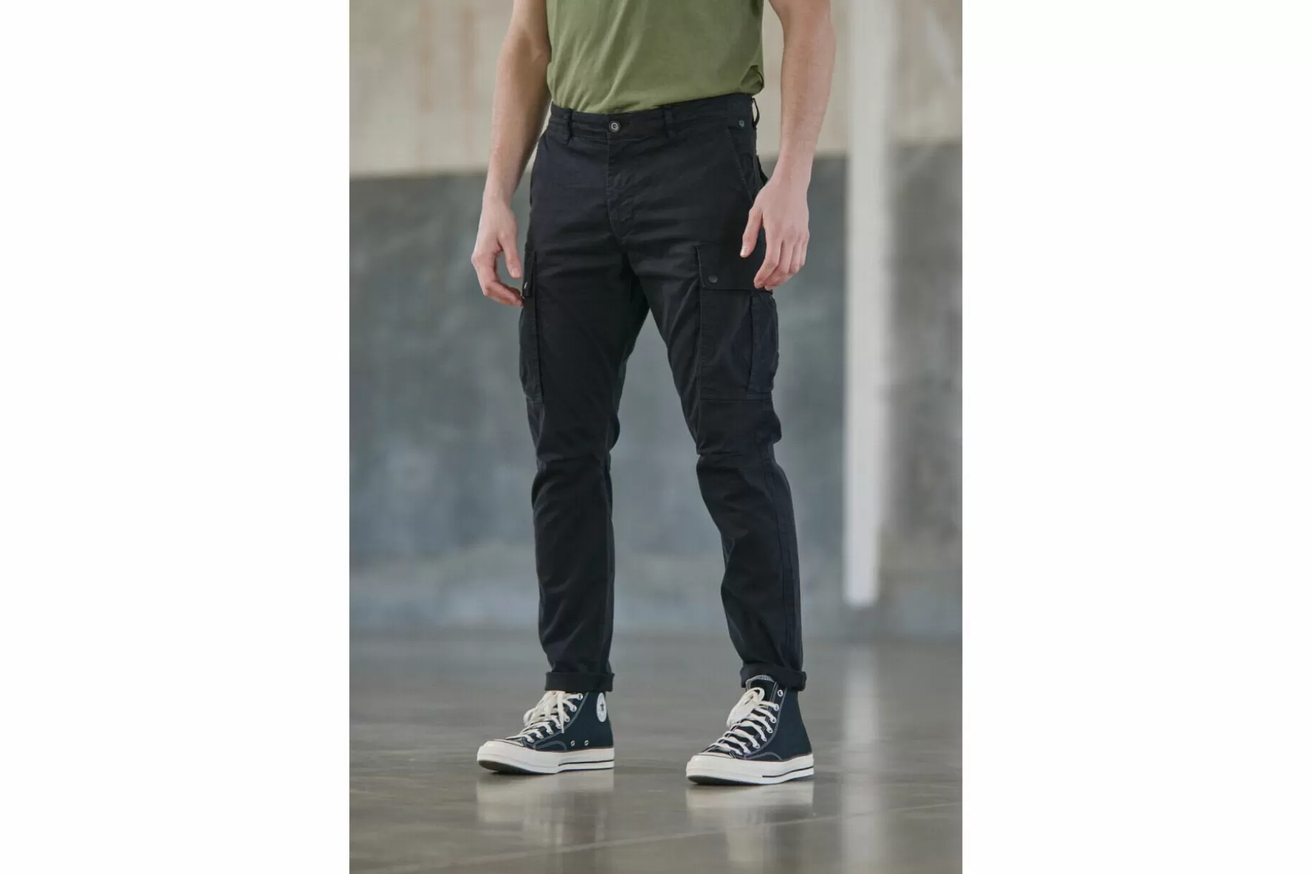 Freeman T Porter Hugo Blunt Cargo Pants Man, Black Best Sale