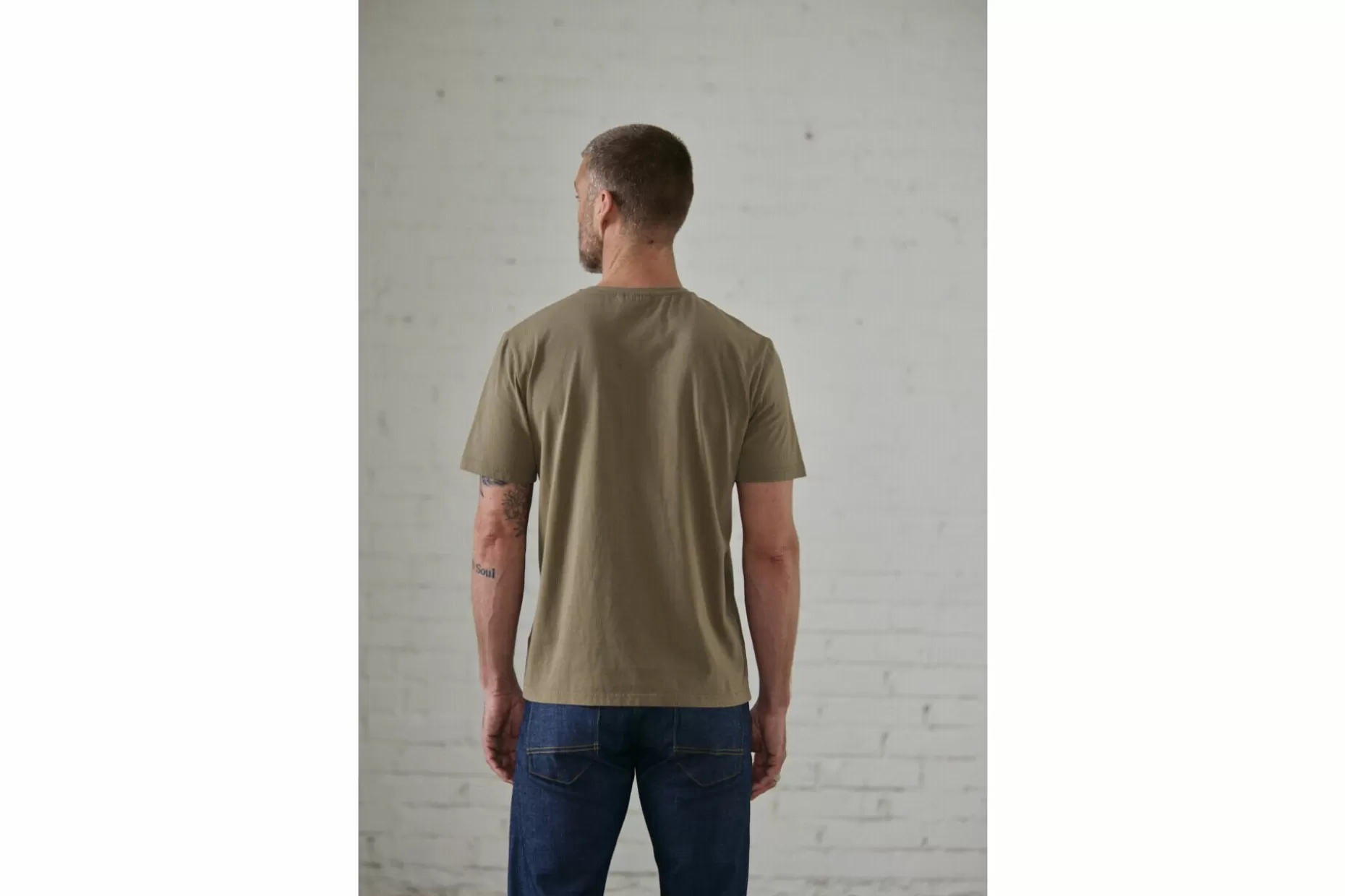 Freeman T Porter Ivander Crew Short Sleeve T-Shirt Man, Deep Lichen Green Cheap